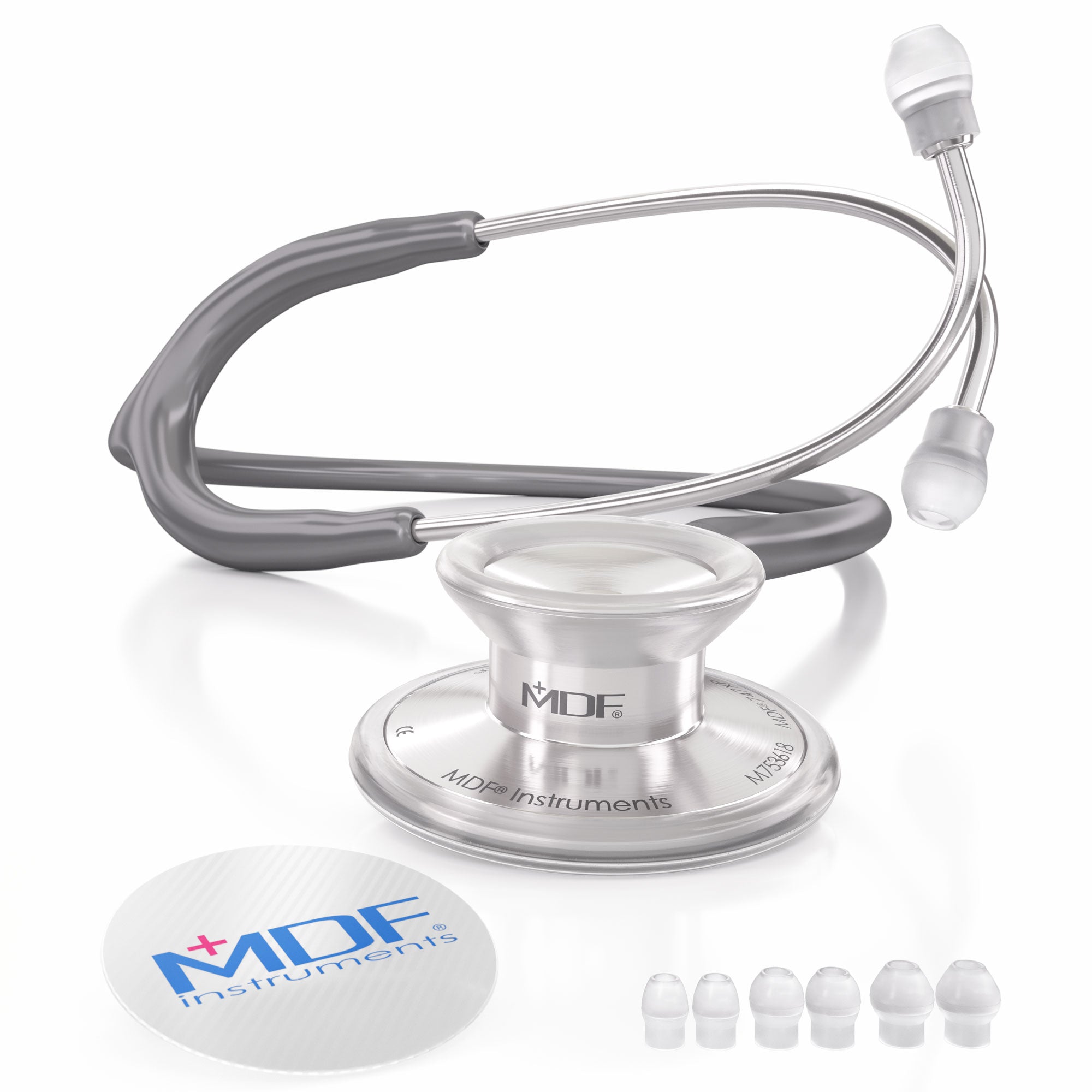 Stethoscope MDF Instruments Acoustica Lightweight Dual Head Sleek Grey