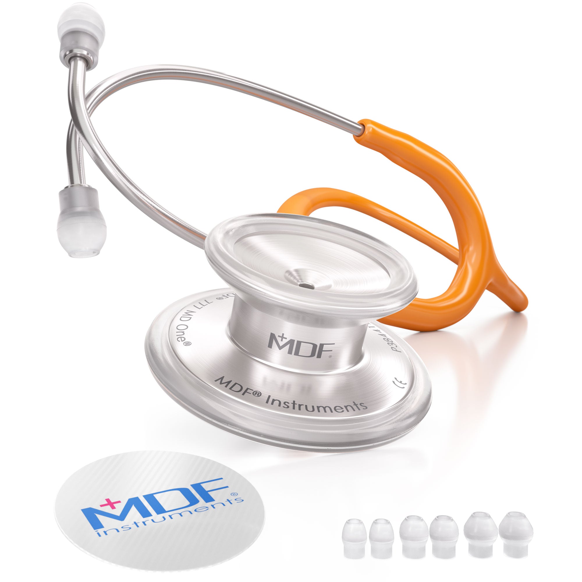Stethoscope MDF Instruments MD One Stainless Steel Adult Dual Head Vitamin Orange