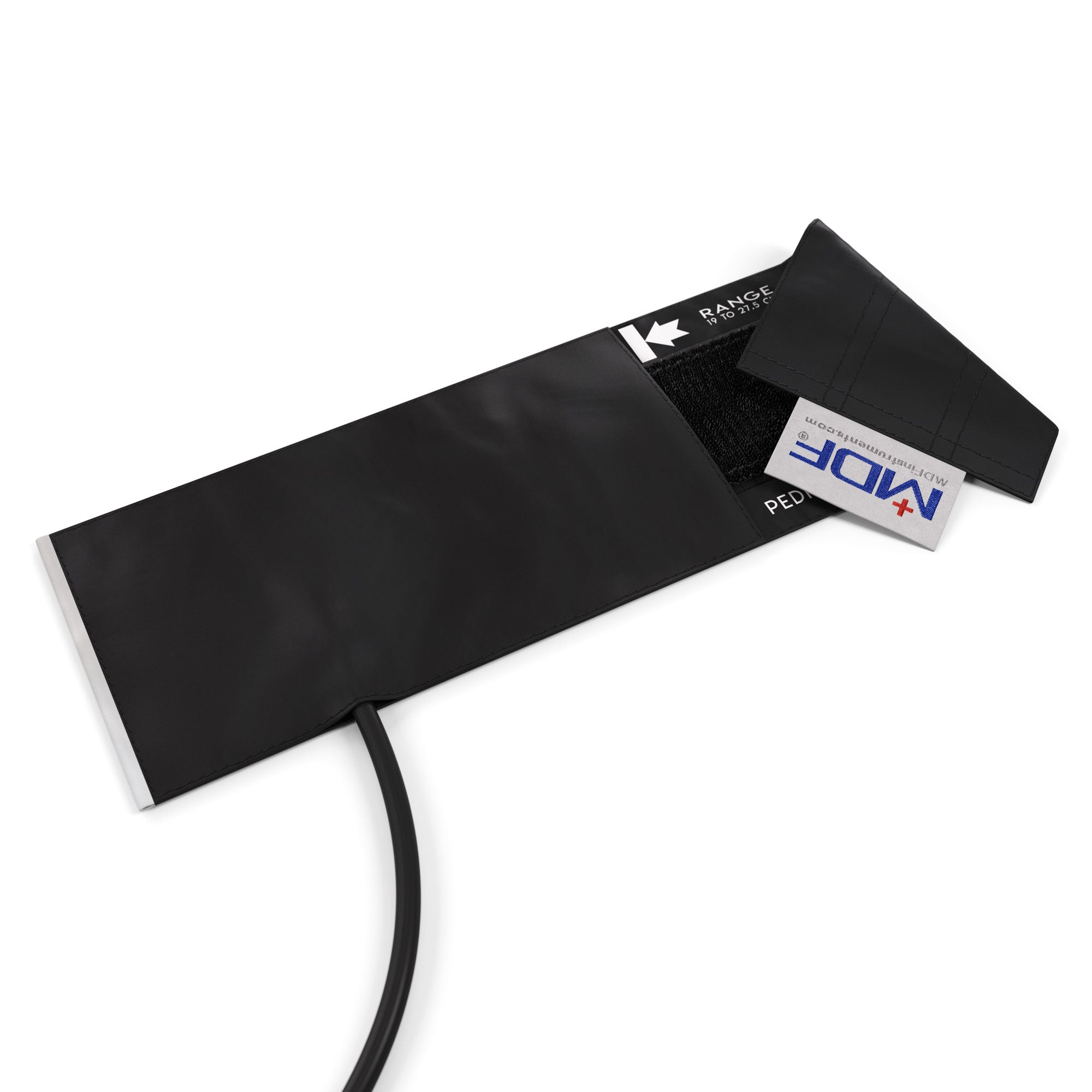 MDF Instruments pediatric blood pressure cuff optional D-ring, single tube, latex-free for manual sphygmomanometer with double tube configuration and electronic blood pressure monitors