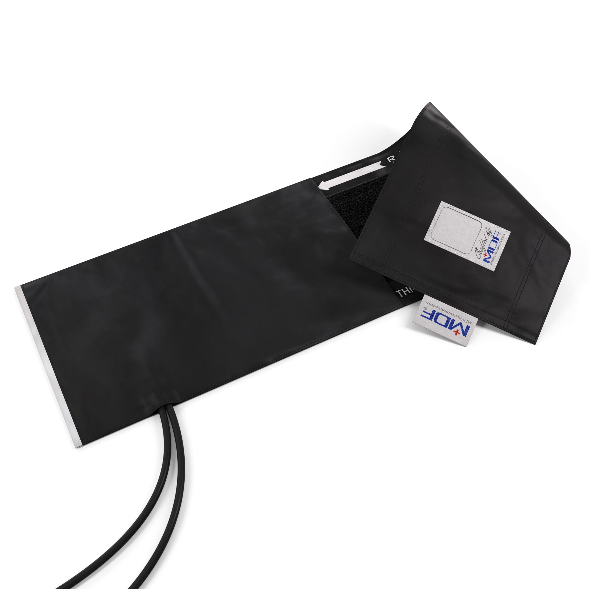 MDF Instruments thigh blood pressure cuff optional D-ring, double tube, latex-free for manual sphygmomanometer with double tube configuration and electronic blood pressure monitors