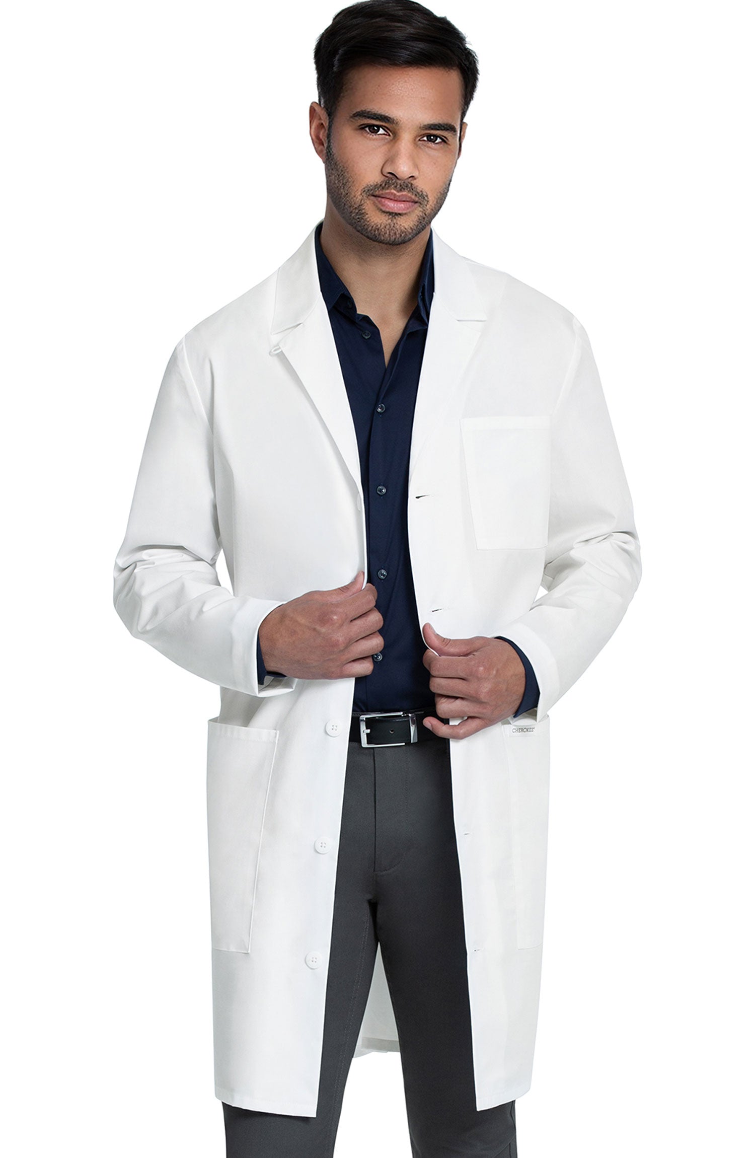 Cherokee Men's Full Length Lab Coat