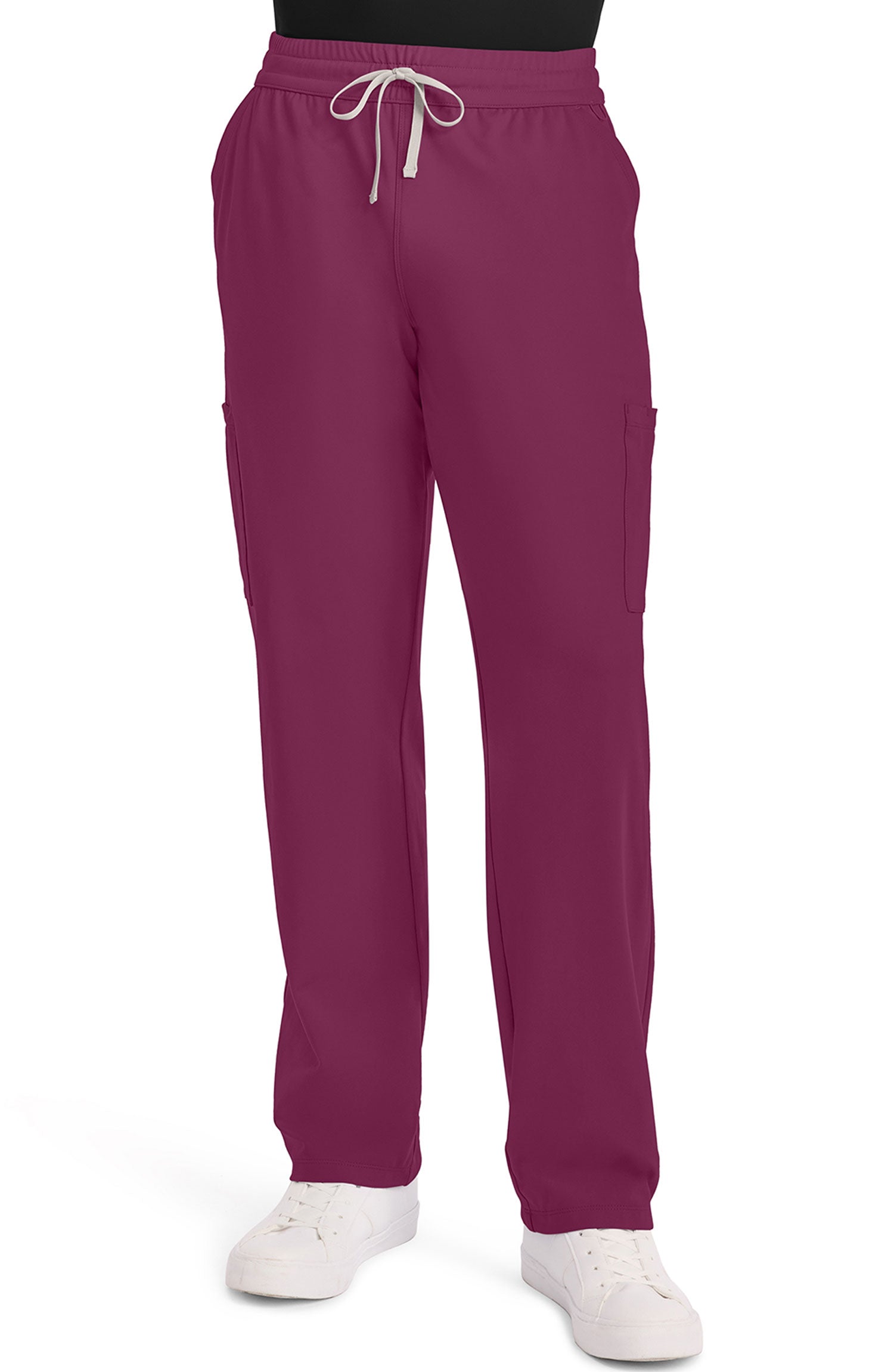 Men's Scrub Pants Straight Leg Wine Cherokee Achieve MDF Instruments CK036