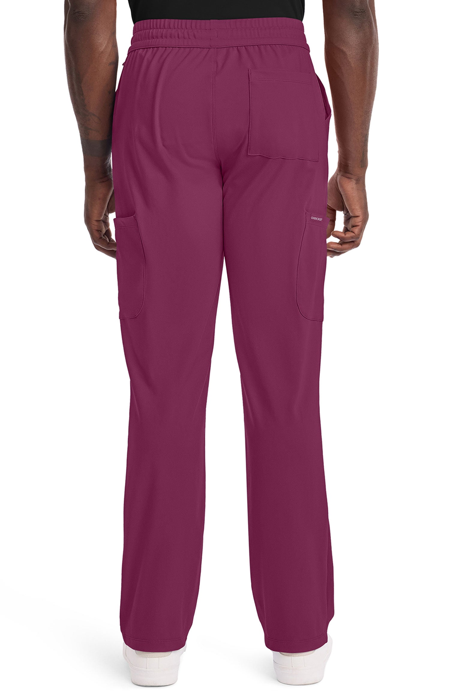 Men's Scrub Pants Straight Leg Wine Cherokee Achieve MDF Instruments CK036