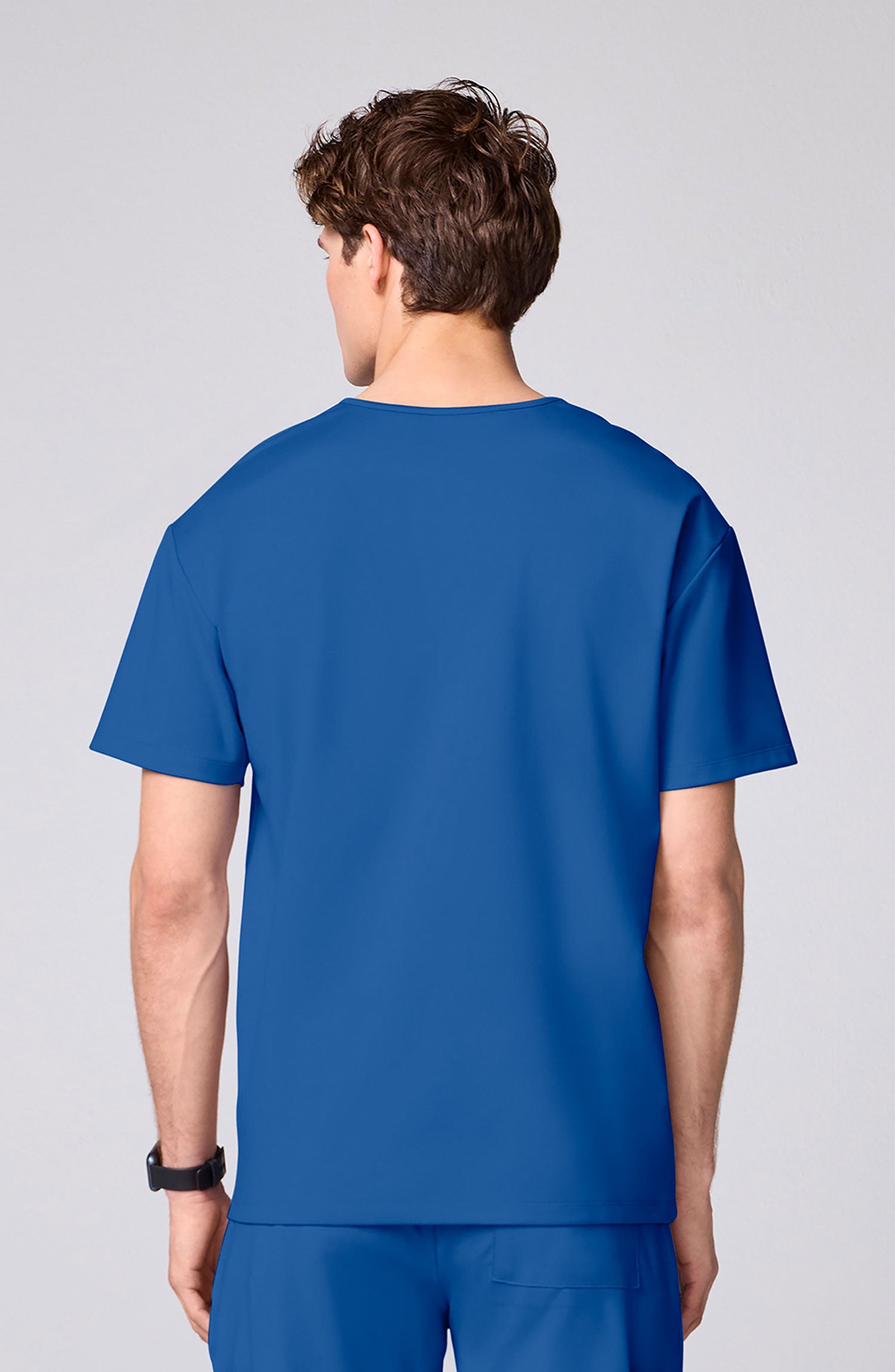 Men's Scrub Top 3 Pockets Royal Blue Cherokee Achieve MDF Instruments CK00037