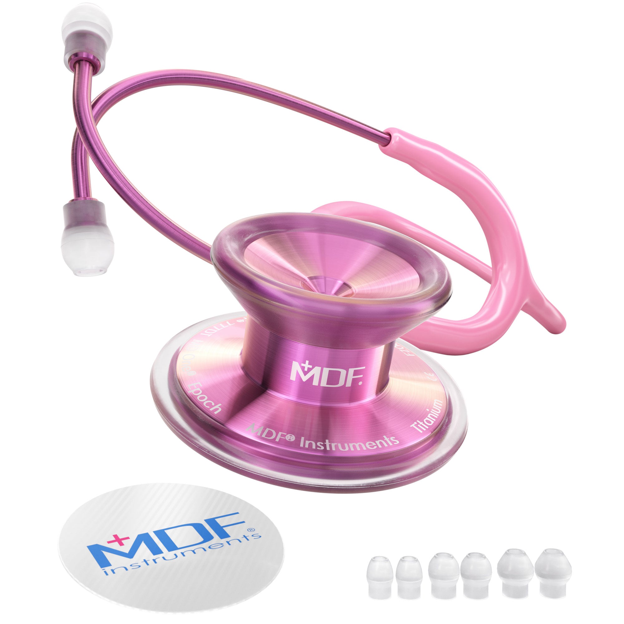 Pink Stethoscope MDF Instruments MD One Epoch Titanium Blossom and Light Pink