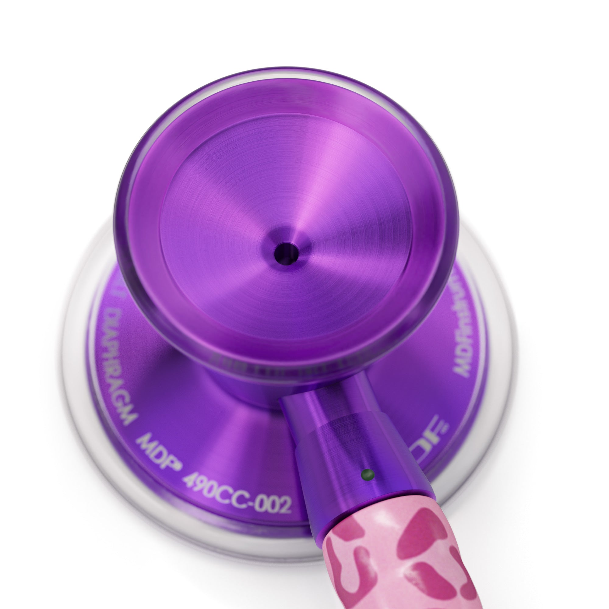 Stethoscope MDF Instruments ProCardial Titanium Cardiology Mprint Pink Leopard Print Cougar Pynk and Ultraviolet Customize with Engraving