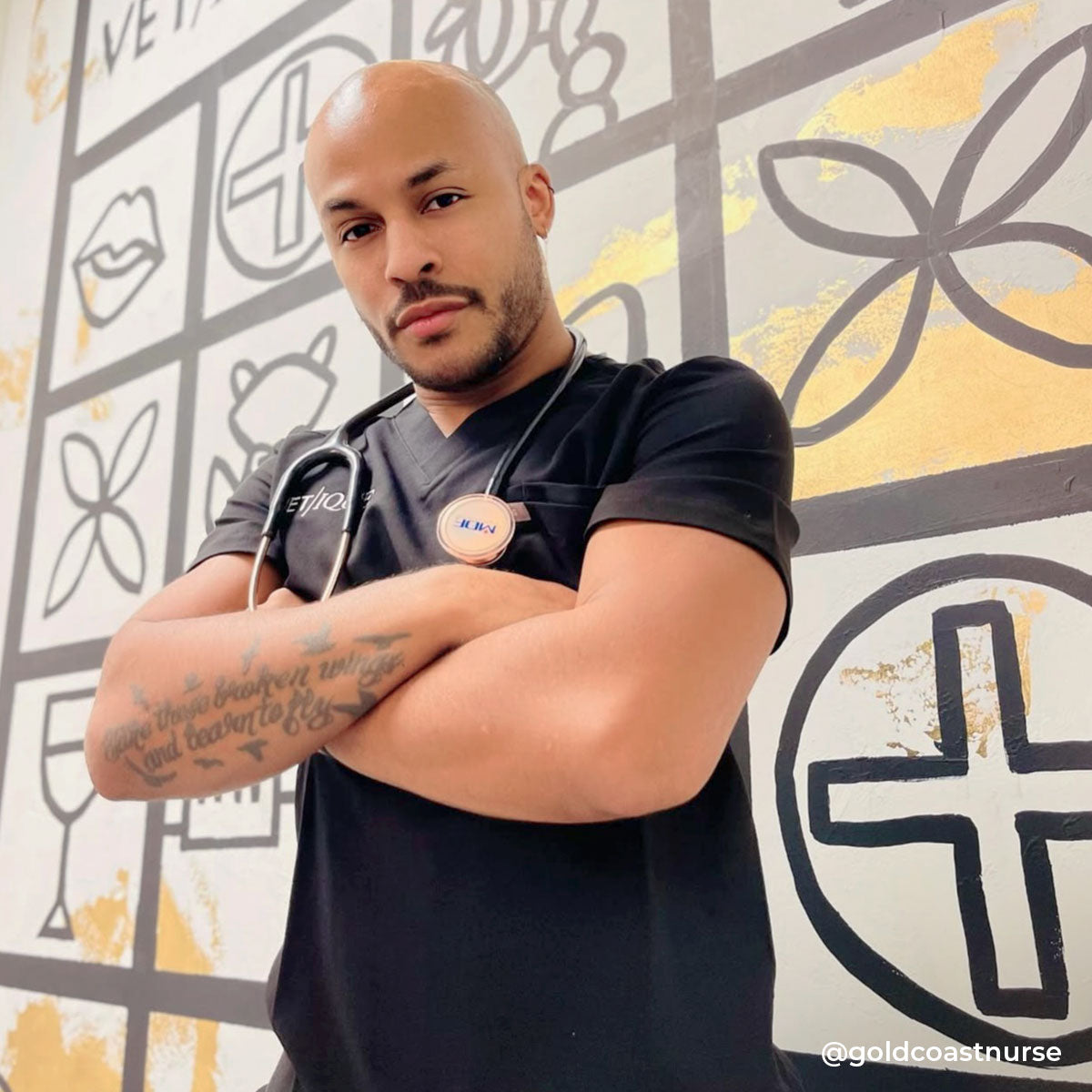 Stethoscope MDF Instruments MD One Stainless Steel Adult Dual Head Rose Gold and Black