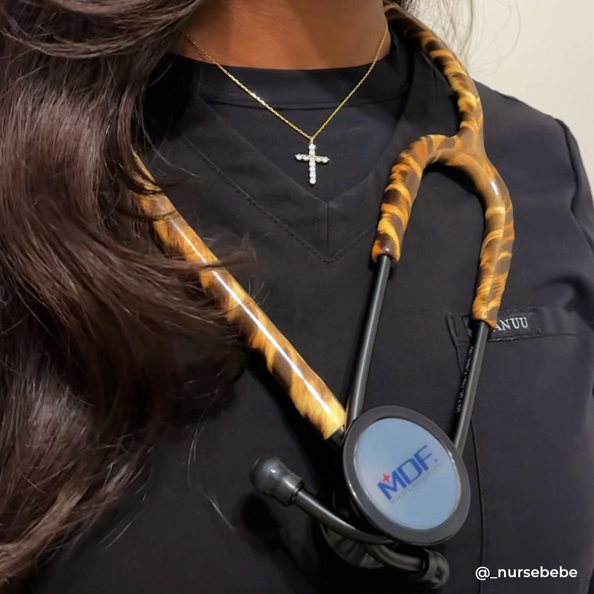 Stethoscope MDF Instruments ProCardial Titanium Cardiology Mprint Leopard Print Cheetah Blackout