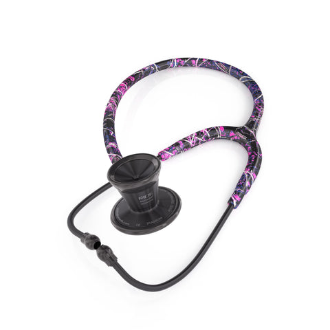Stethoscope MDF Instruments ProCardial Titanium Cardiology Pink Camo Print Muddy Girl BlackOut
