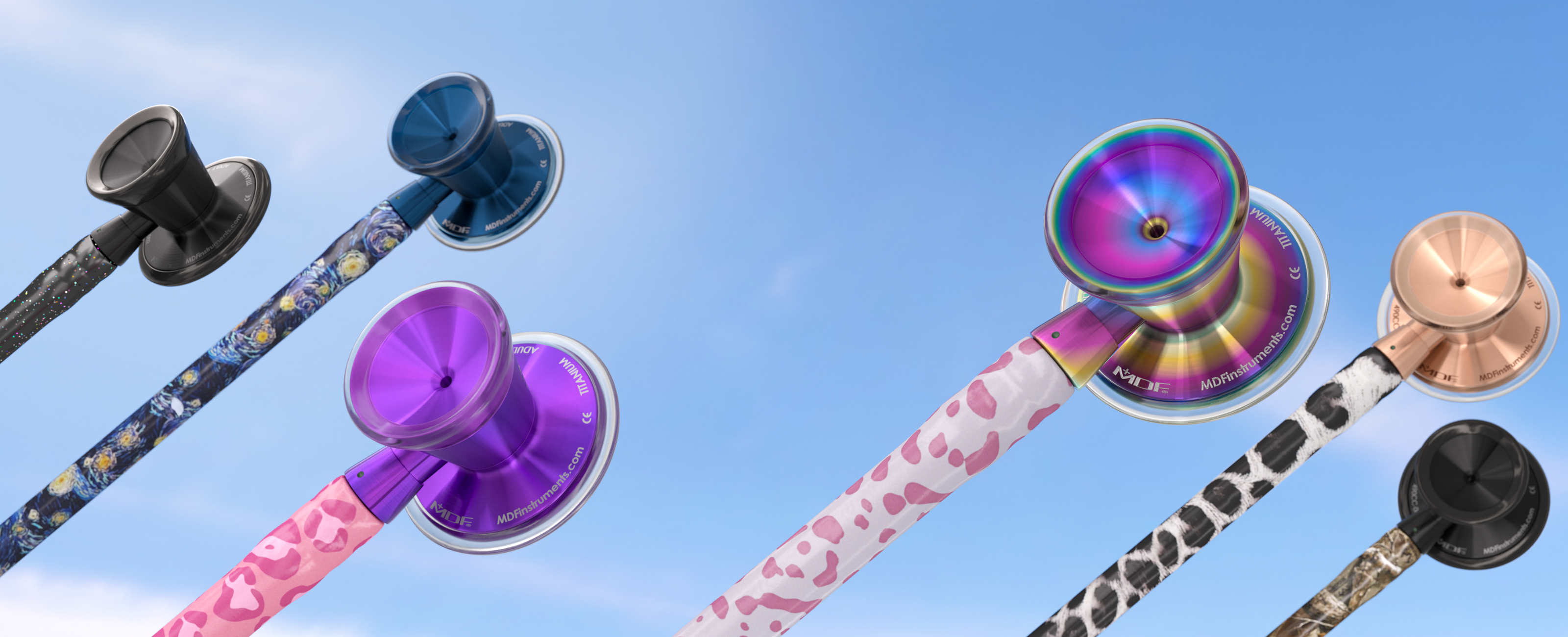 Stethoscope Sale MDF Instruments ProCardial Titanium Cardiology Mprint Printed Stethoscopes Get Free Add-Ons Valued at $80