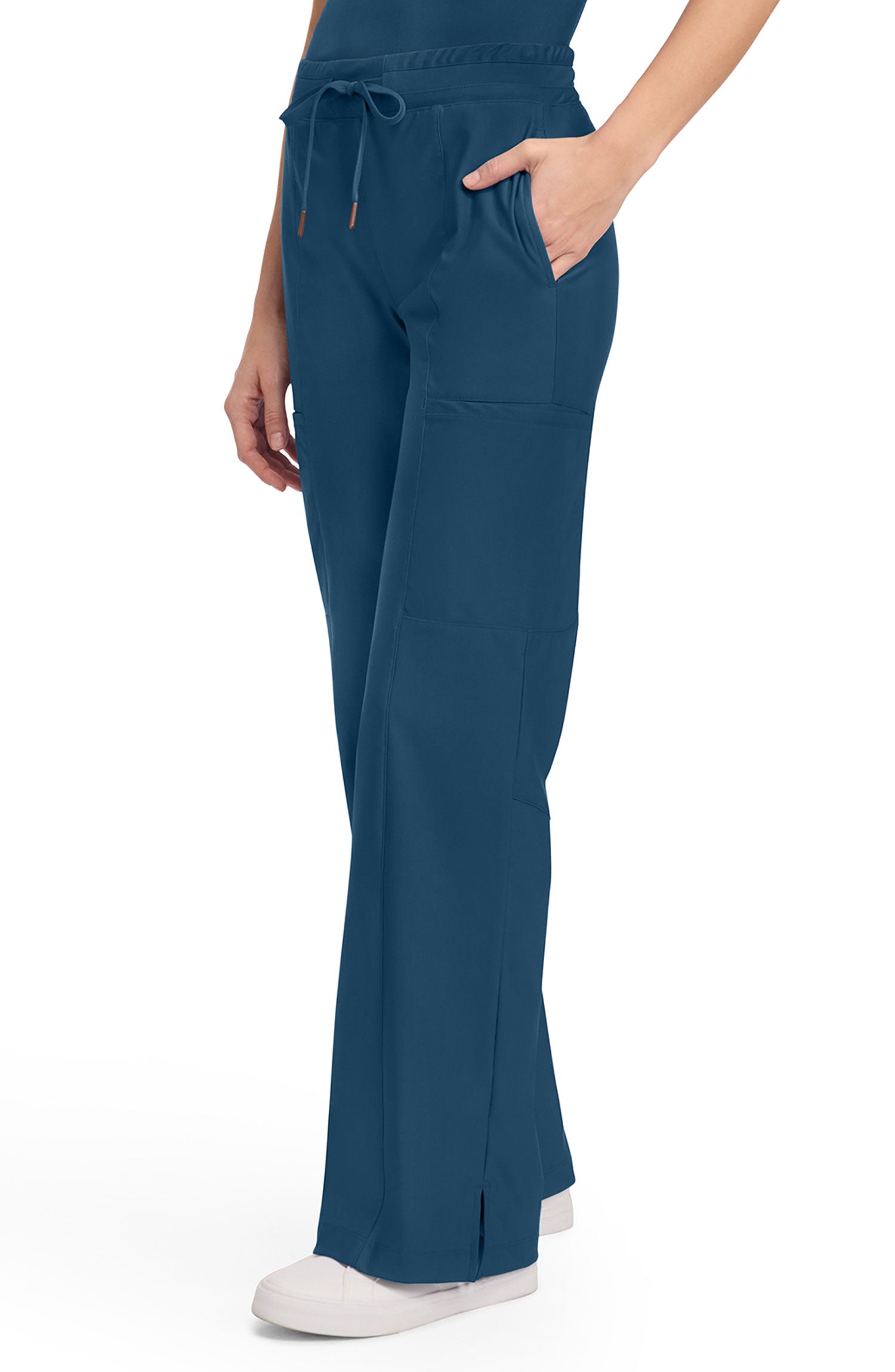 Women's Scrub Pants Wide Leg Cherokee Form Caribbean Blue CK026 MDF Instruments Apparel