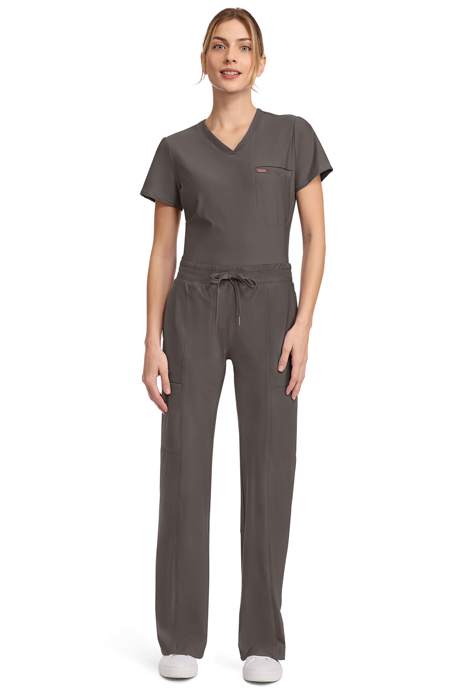 Women's Scrub Pants Wide Leg Cherokee Form Iron Brown CK026 MDF Instruments Apparel