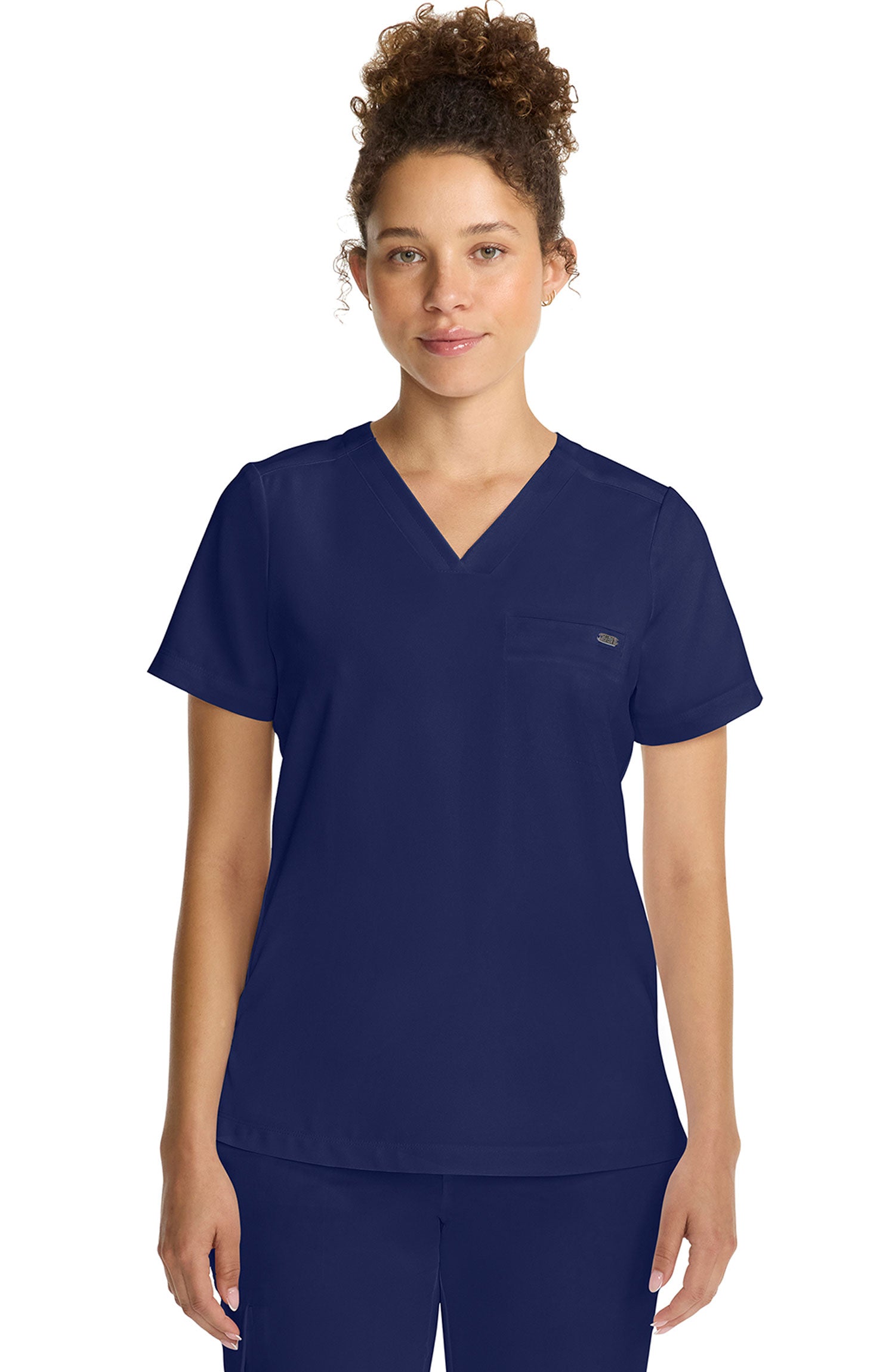 Women's Scrub Top Tuck-In V-Neck Navy Healing Hands MDF Instruments HH755