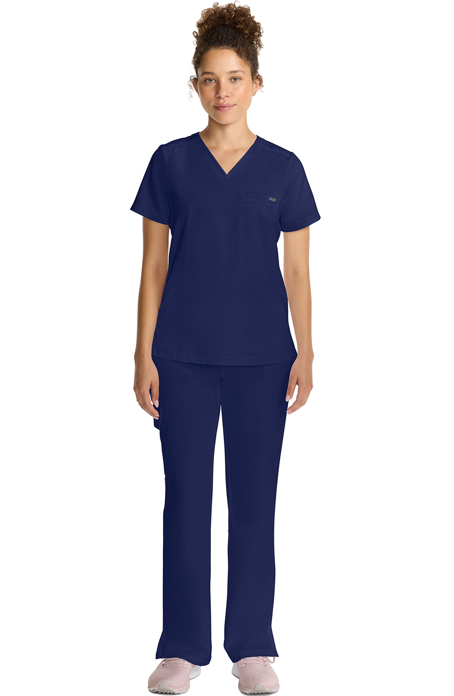 Women's Scrub Top Tuck-In V-Neck Navy Healing Hands MDF Instruments HH755