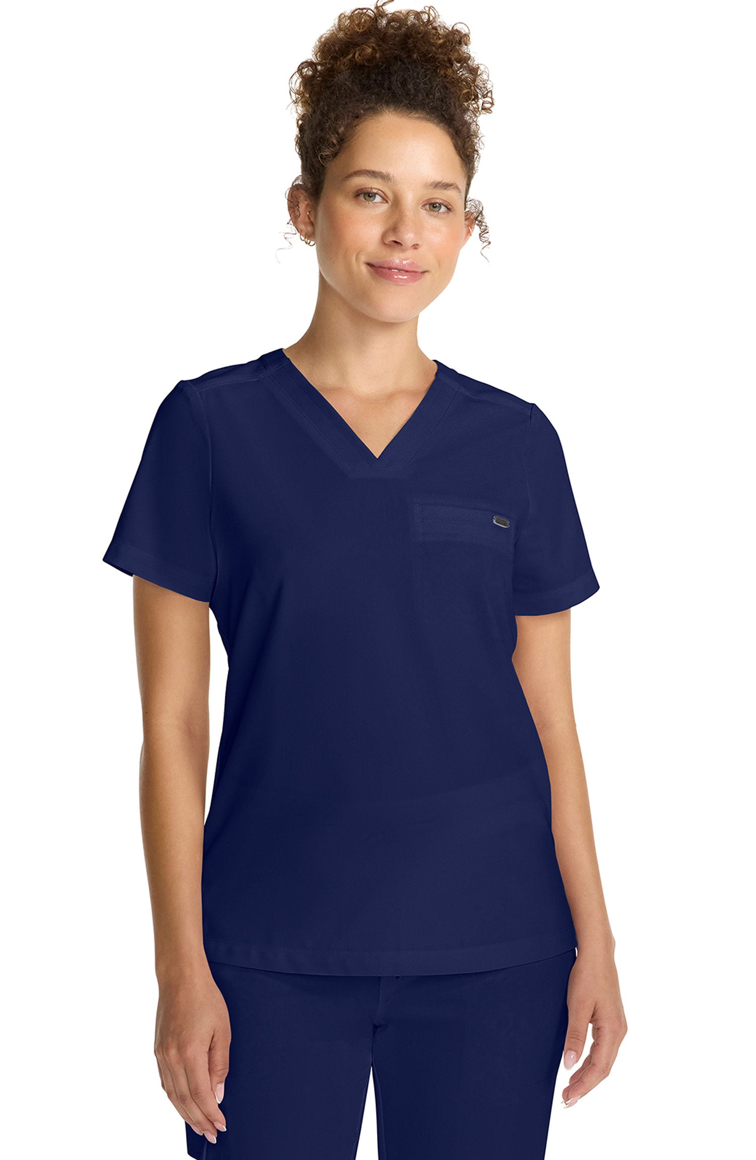 Women's Scrub Top Tuck-In V-Neck Navy Healing Hands MDF Instruments HH755