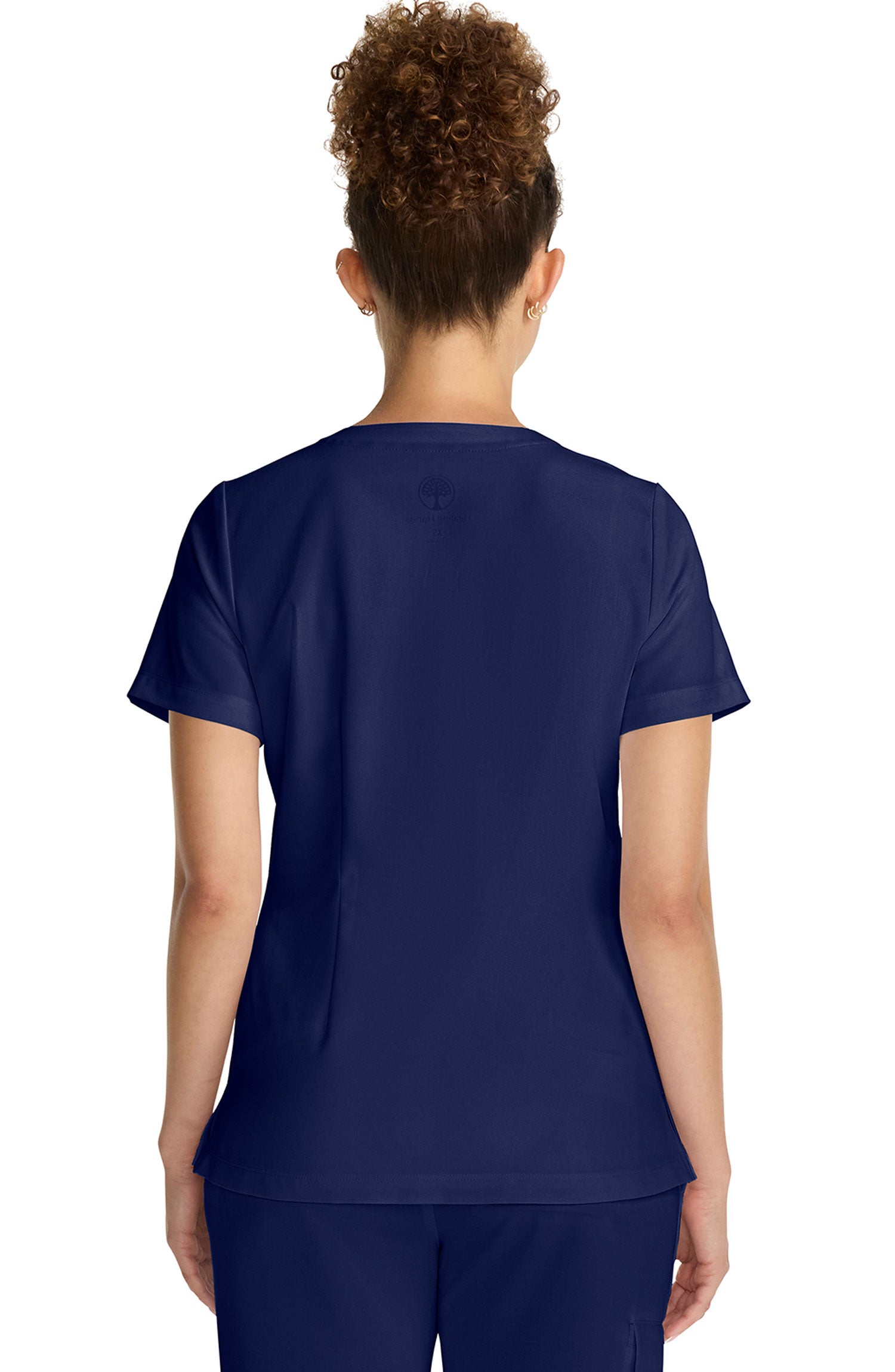 Women's Scrub Top Tuck-In V-Neck Navy Healing Hands MDF Instruments HH755