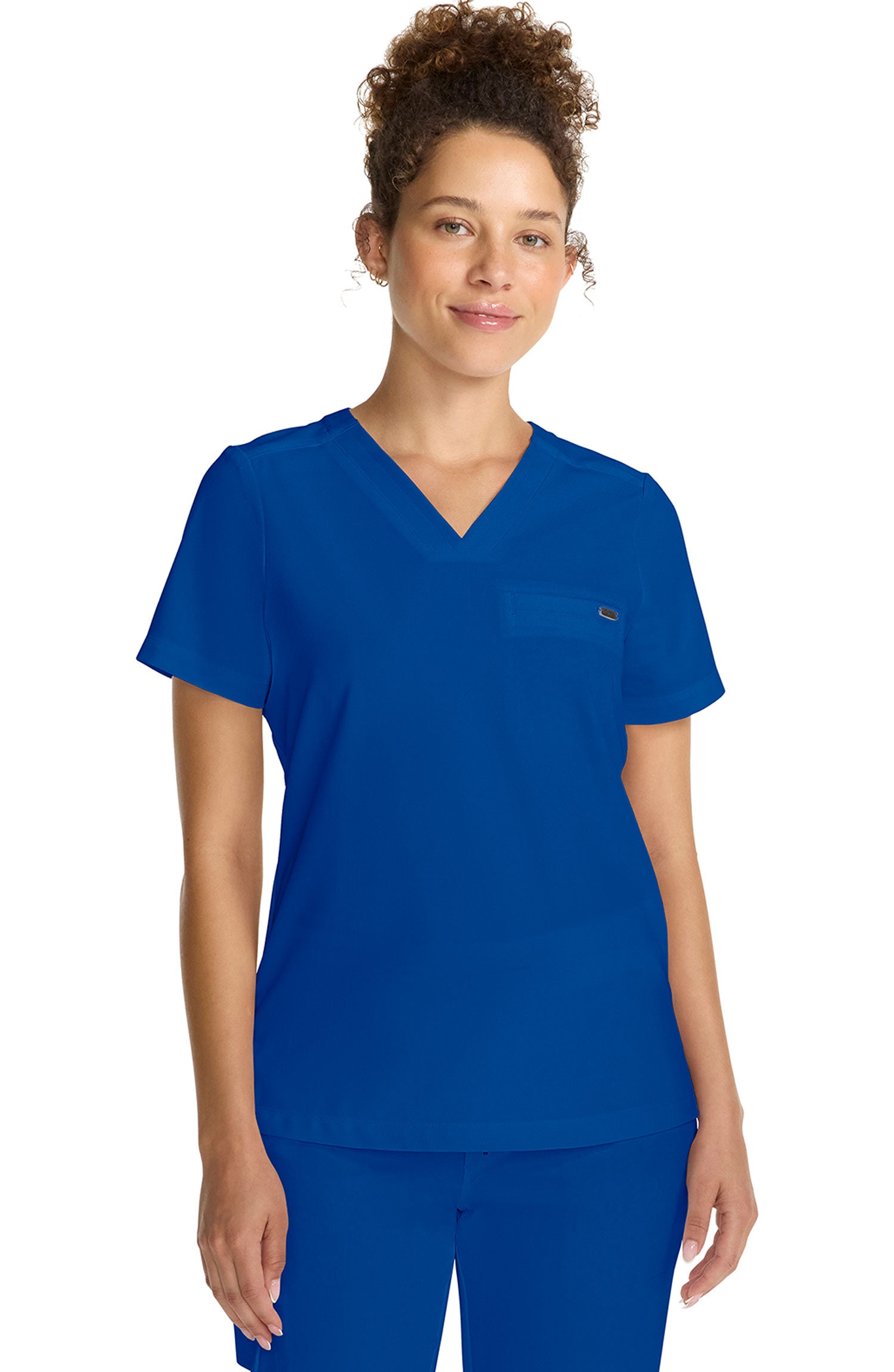 Women's Scrub Top Tuck-In V-Neck Royal Blue Healing Hands MDF Instruments HH755