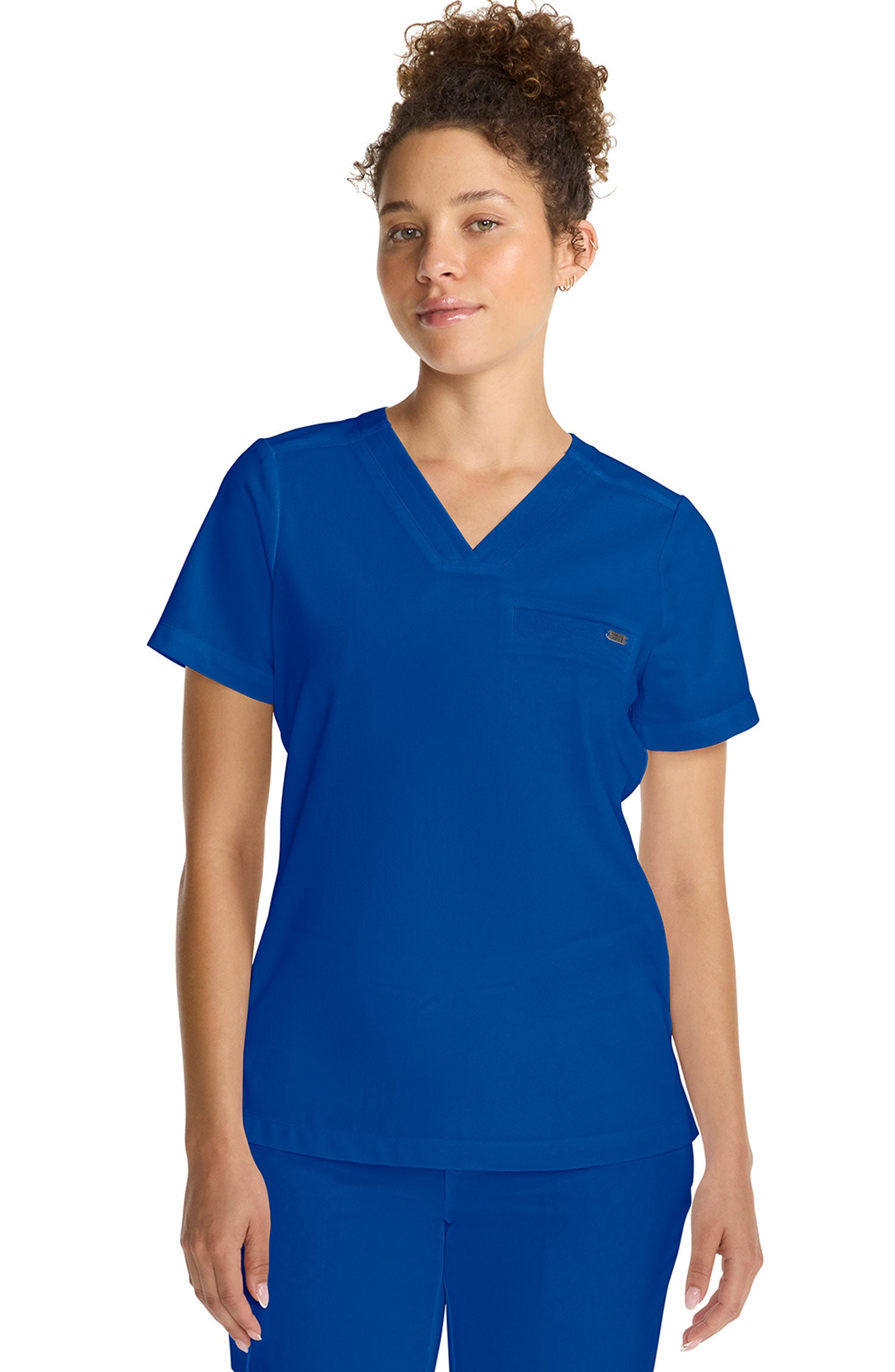Women's Scrub Top Tuck-In V-Neck Royal Blue Healing Hands MDF Instruments HH755
