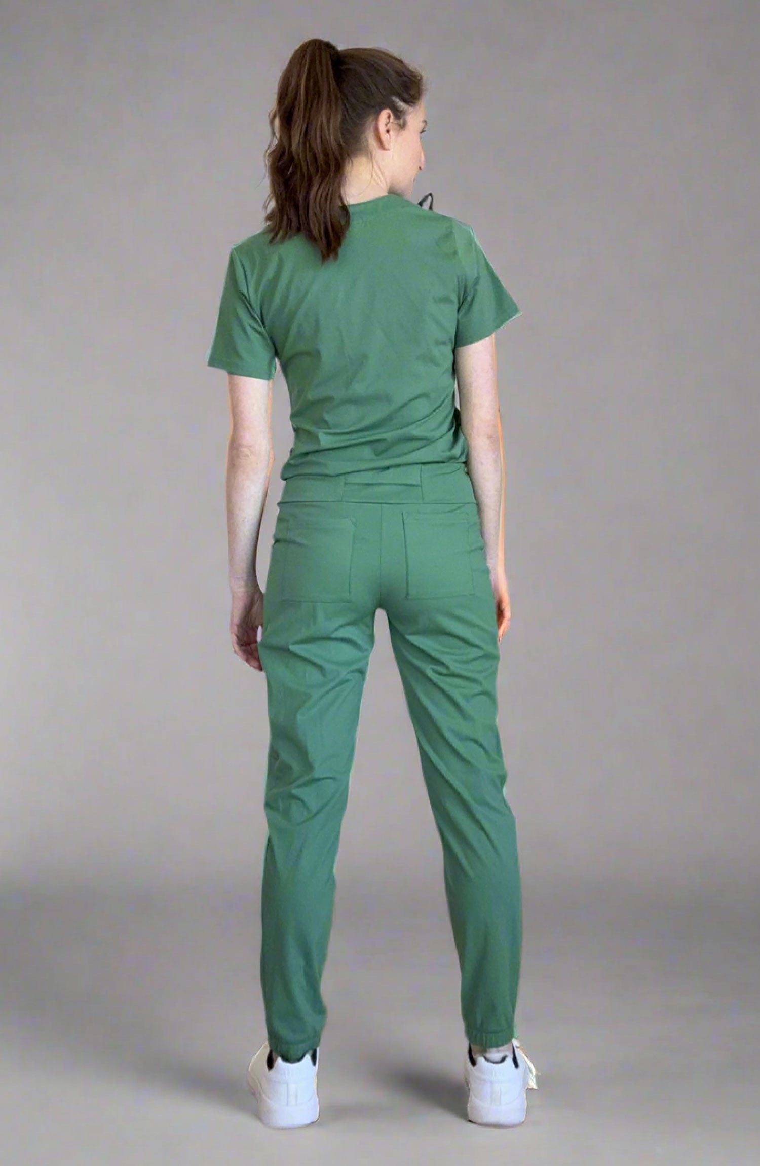 Women's Scrubs Jogger Pants Leprechaun Green OliveUs MDF Instruments