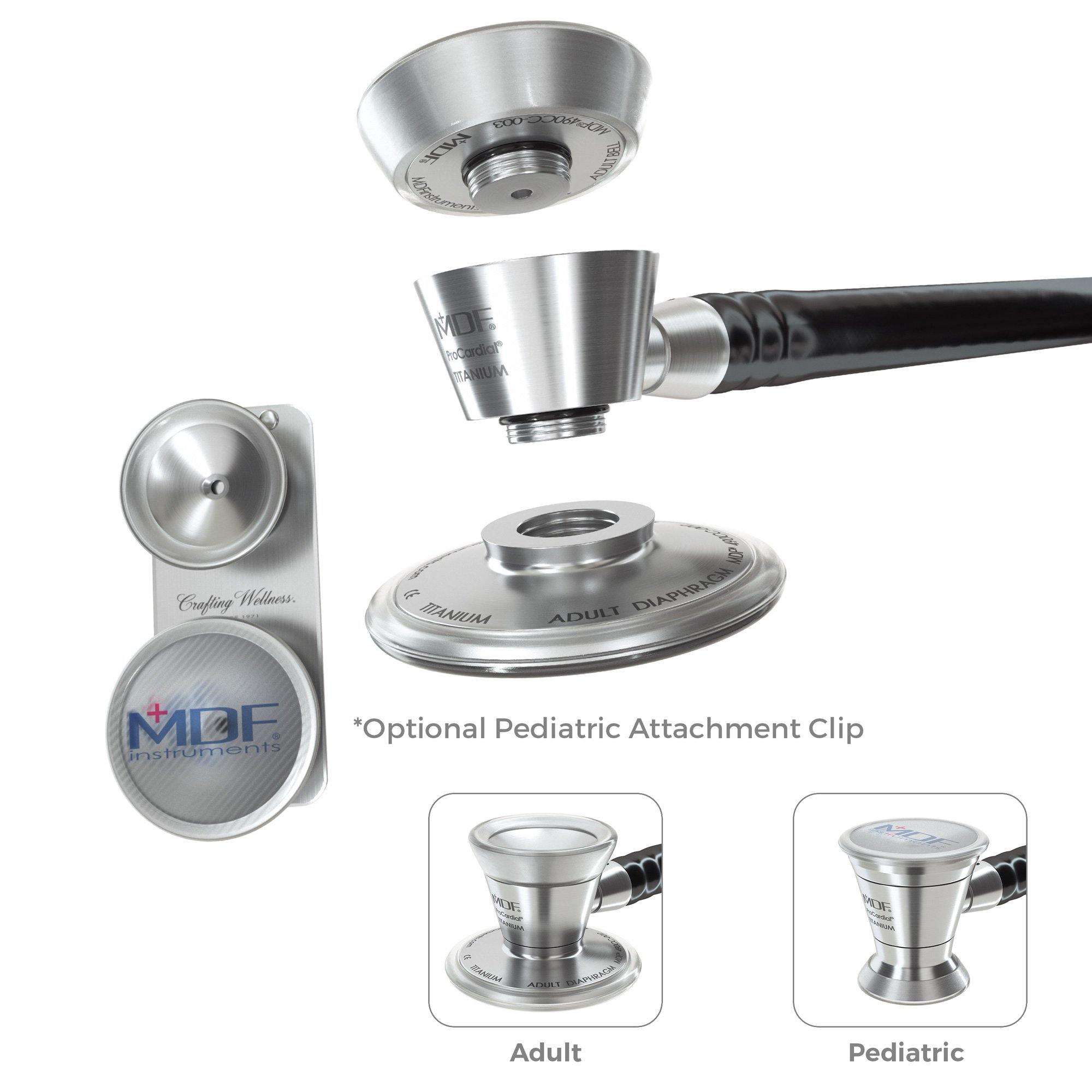Stethoscope Pediatric Attachments with Clip for ProCardial Titanium