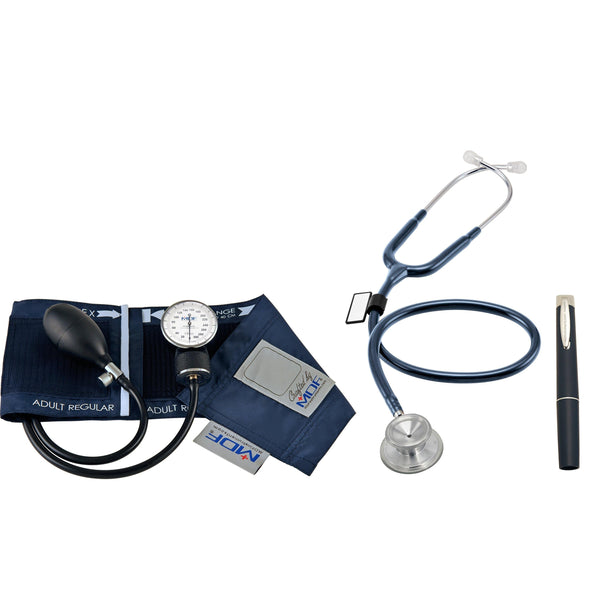 Calibra® Acoustica® Suite - Stethoscope and Sphygmomanometer Kit - MDF Instruments Official Store - Navy Blue - Sphygmomanometer