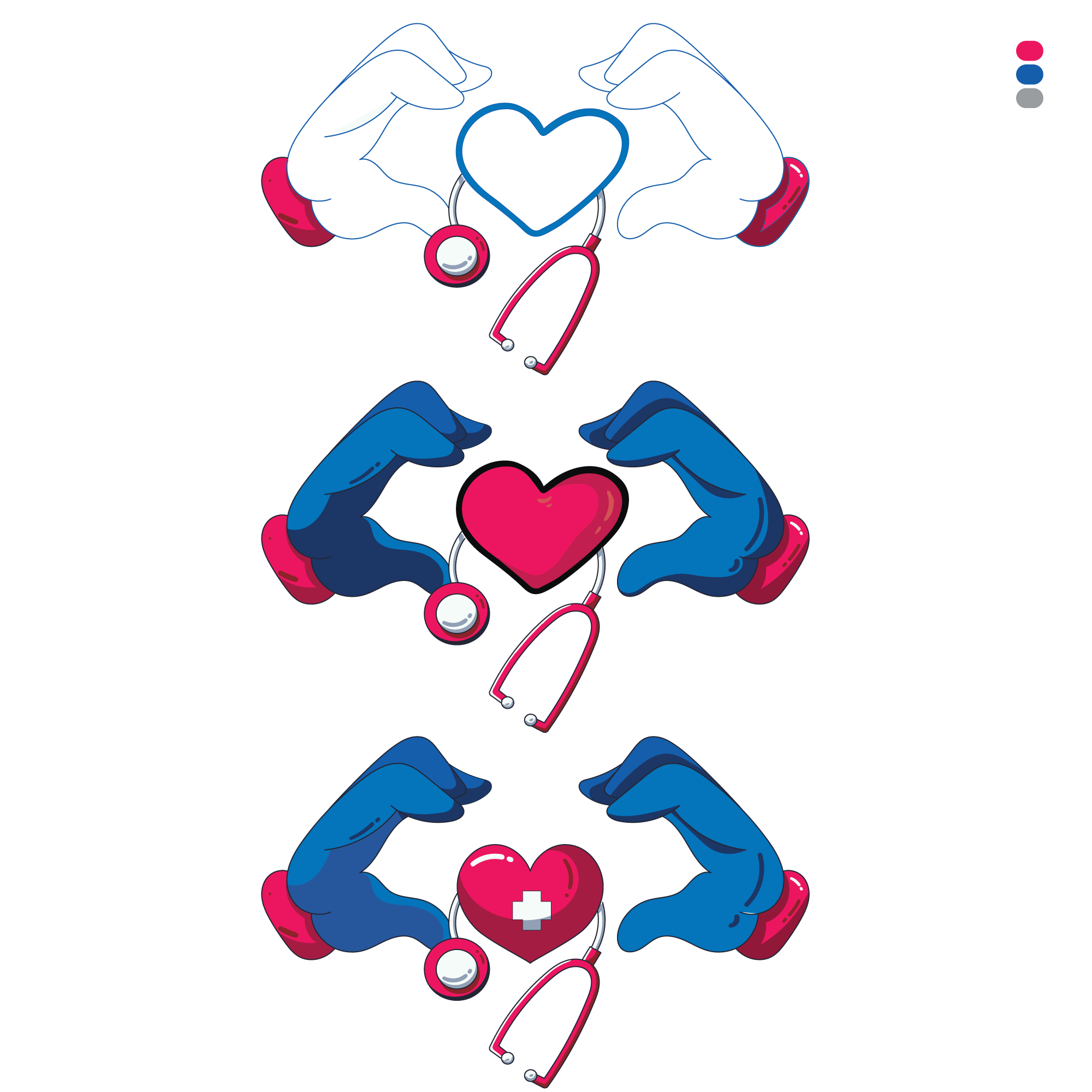 stethoscope heart logo