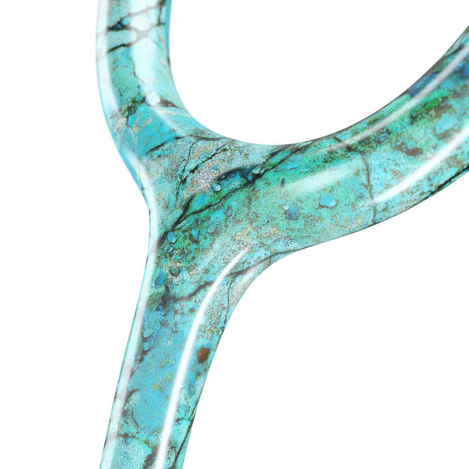 Stethoscope MDF Instruments ProCardial Titanium Mprint Turquoise and Rose Gold Tube