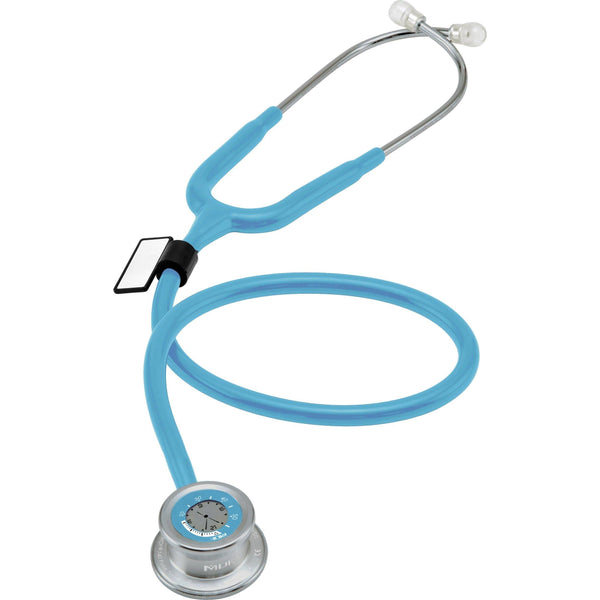 MDF Instruments Pulse Time Stethoscope with Clock Light Blue BluBabe