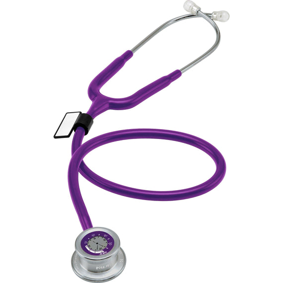 MDF Instruments Pulse Time Stethoscope with Clock Purple Rain