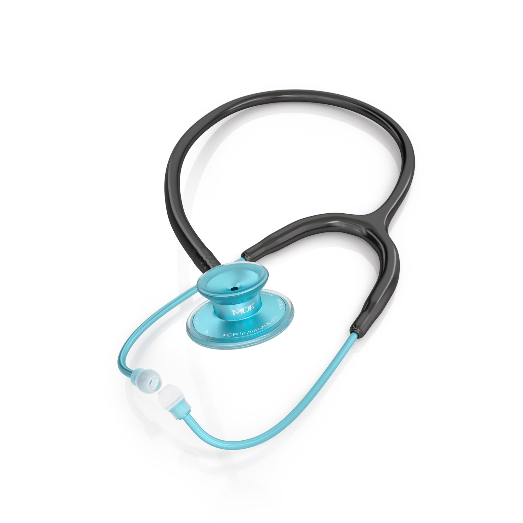 Acoustica® Stethoscope - Black/Aqua