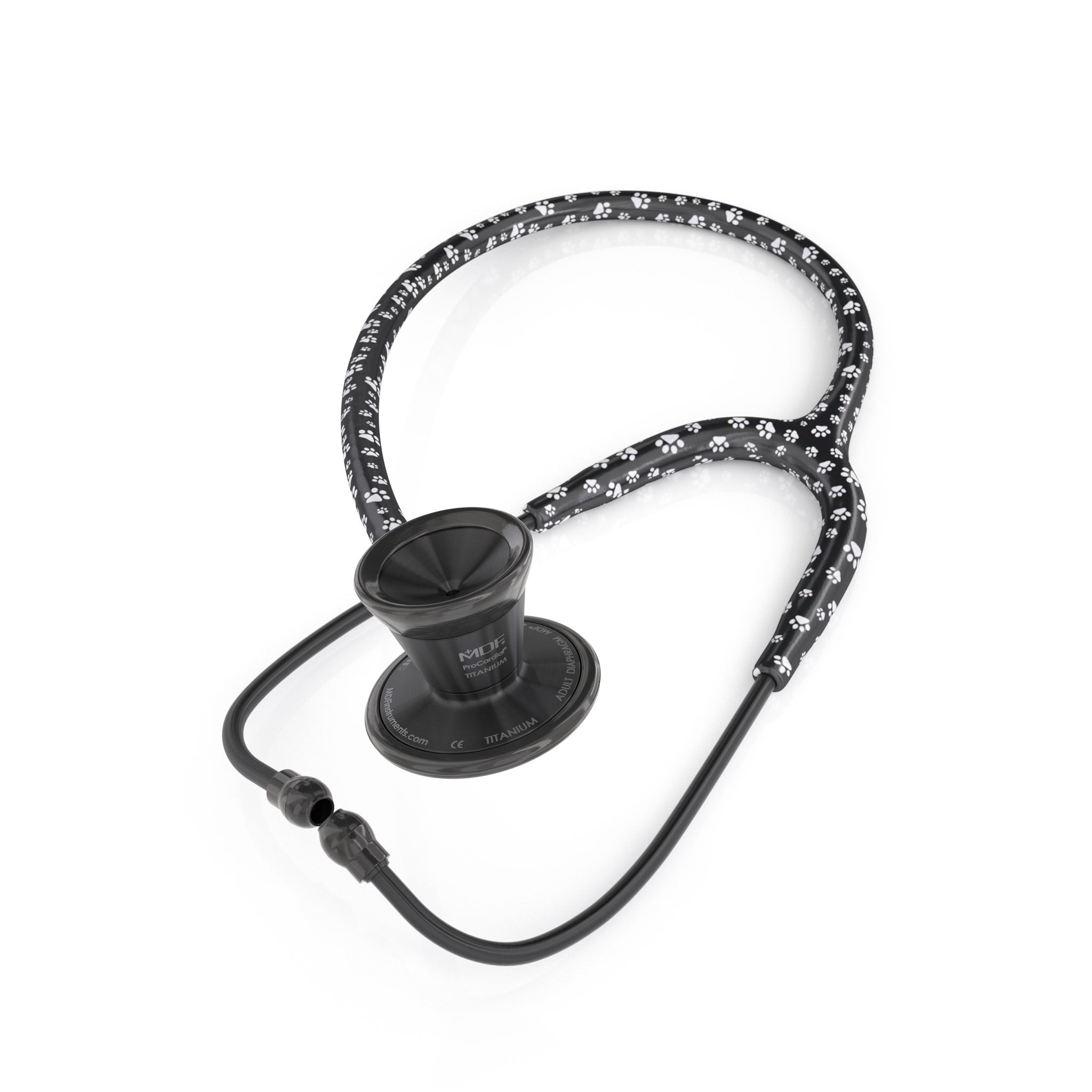 Stethoscope MDF Instruments ProCardial Titanium Paw Print BlackOut