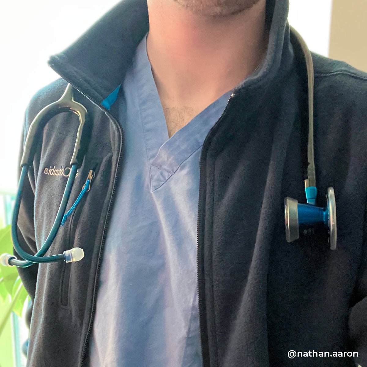 Blue Stethoscope MDF Instruments ProCardial Titanium Cardiology Capridium and Black