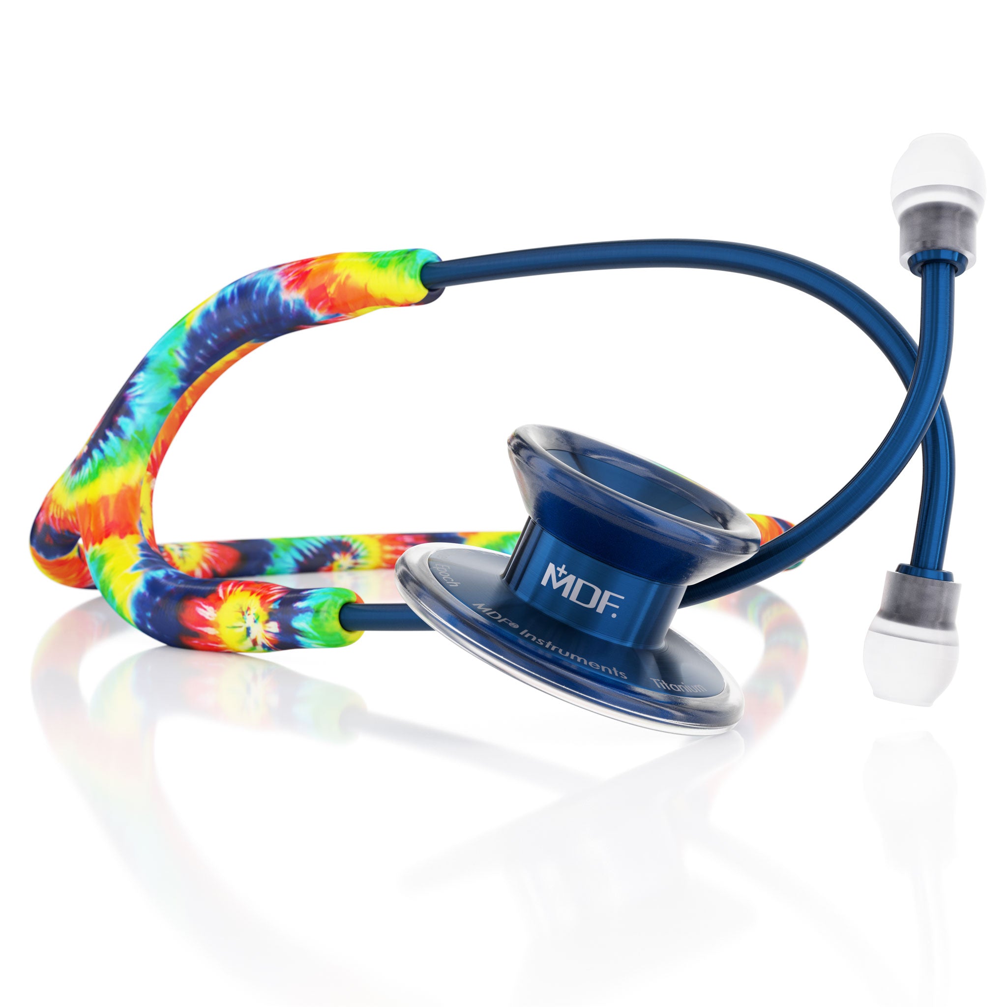 Stethoscope MDF Instruments MD One Epoch Tie Dye Print and Capridium Blue