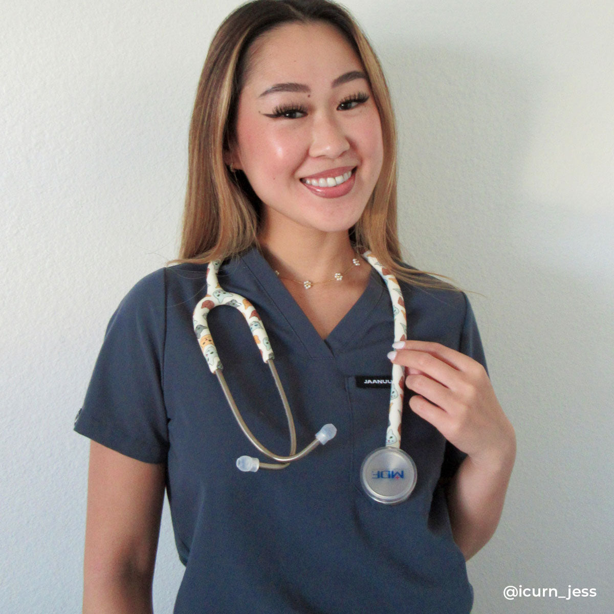 Cat Print Stethoscope for Medical Professionals and Veterinarians MDF Instruments ProCardial Titanium Cardiology Mprint Purrfect