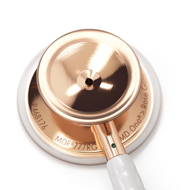 Rose Gold Stethoscope MDF Instruments MD One BlaBlanc White Engraving