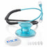 Blue Stethoscope MDF Instruments Acoustica Lightweight Dual Head Aqua and Black
