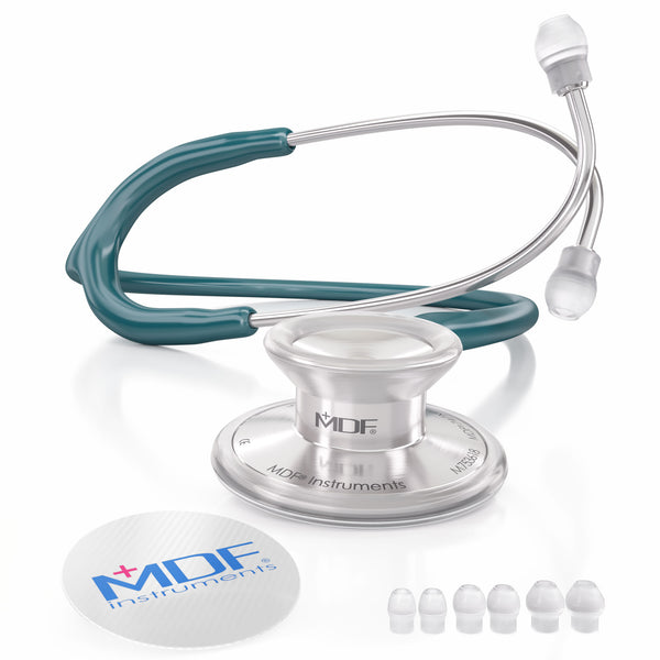 Stethoscope MDF Instruments Acoustica Lightweight Dual Head OM Green