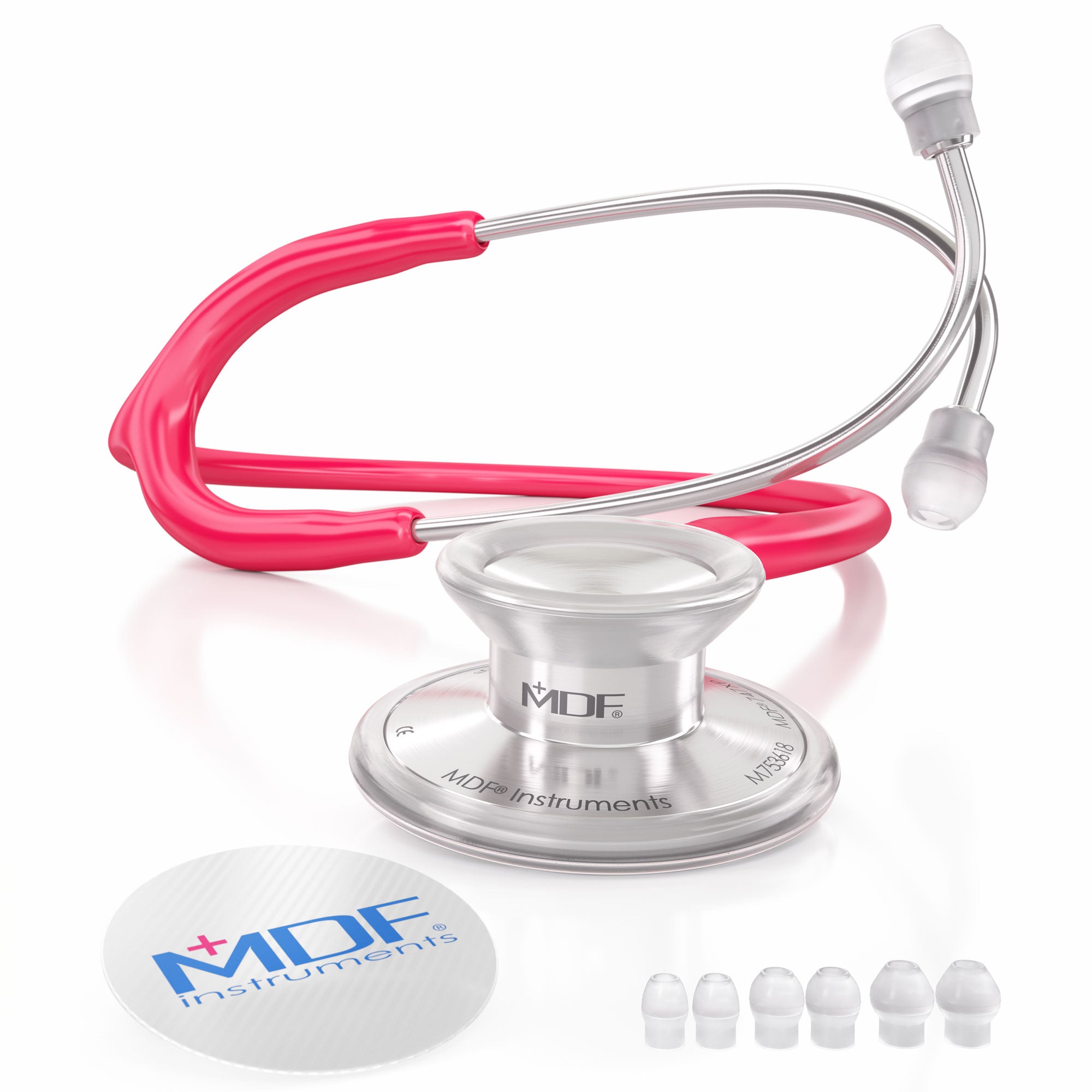 Stethoscope MDF Instruments Acoustica Lightweight Dual Head RedEnv Raspberry Pink
