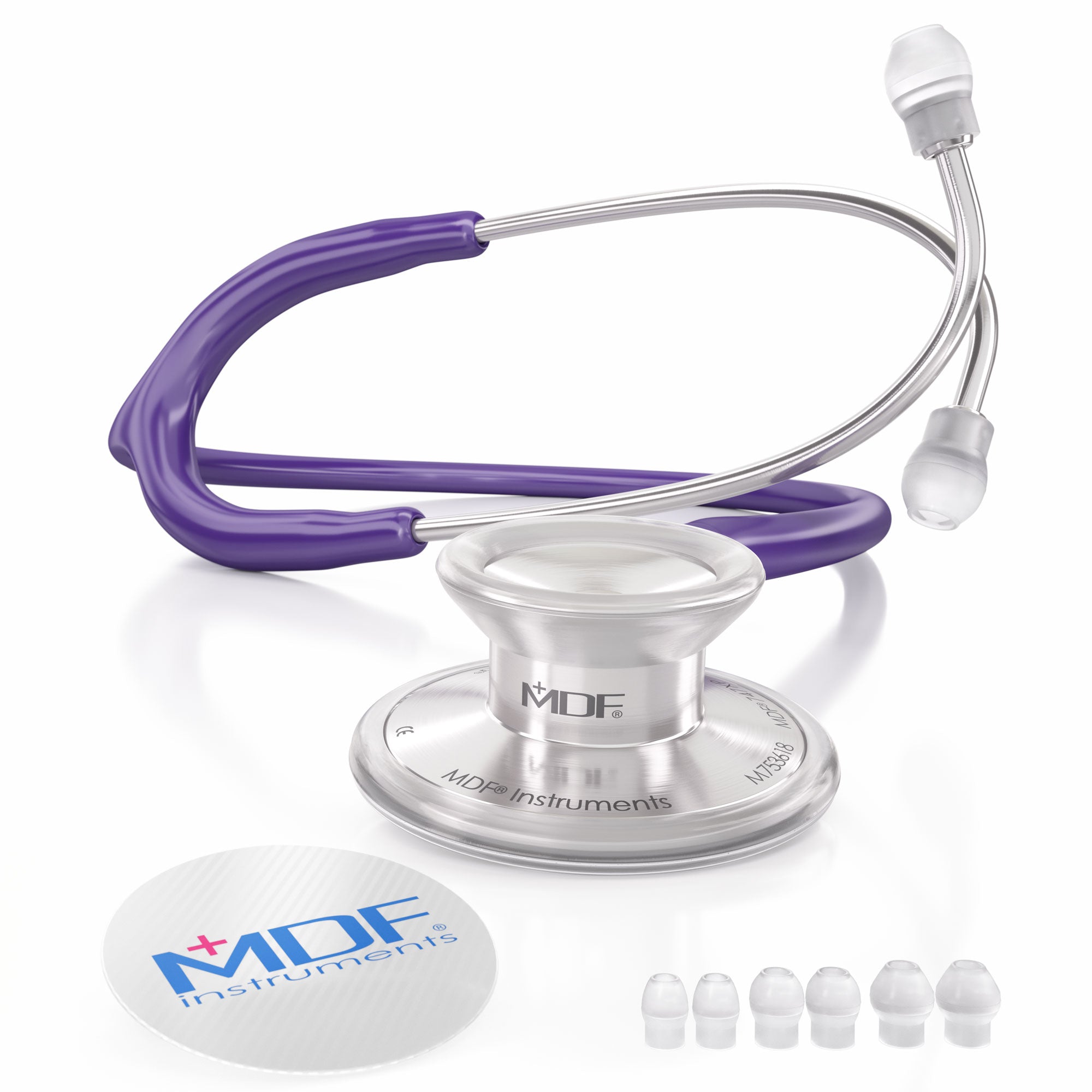 Stethoscope MDF Instruments Acoustica Lightweight Dual Head Purple Rain