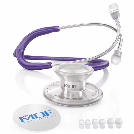 Stethoscope MDF Instruments Acoustica Lightweight Dual Head Purple Rain