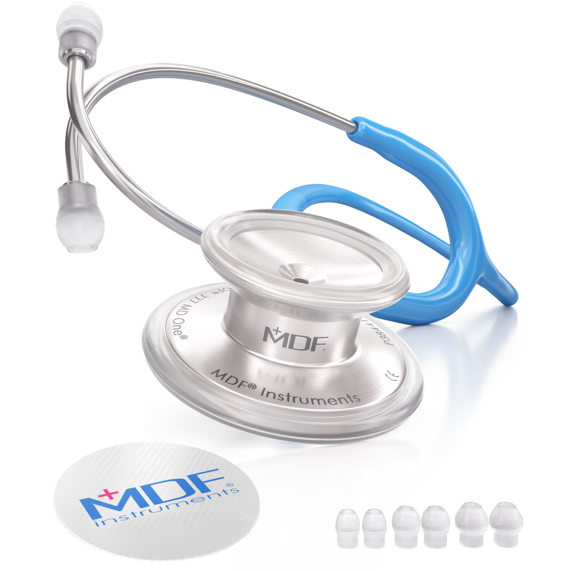Stethoscope MDF Instruments MD One Stainless Steel Adult Dual Head S.Swell Bright Blue