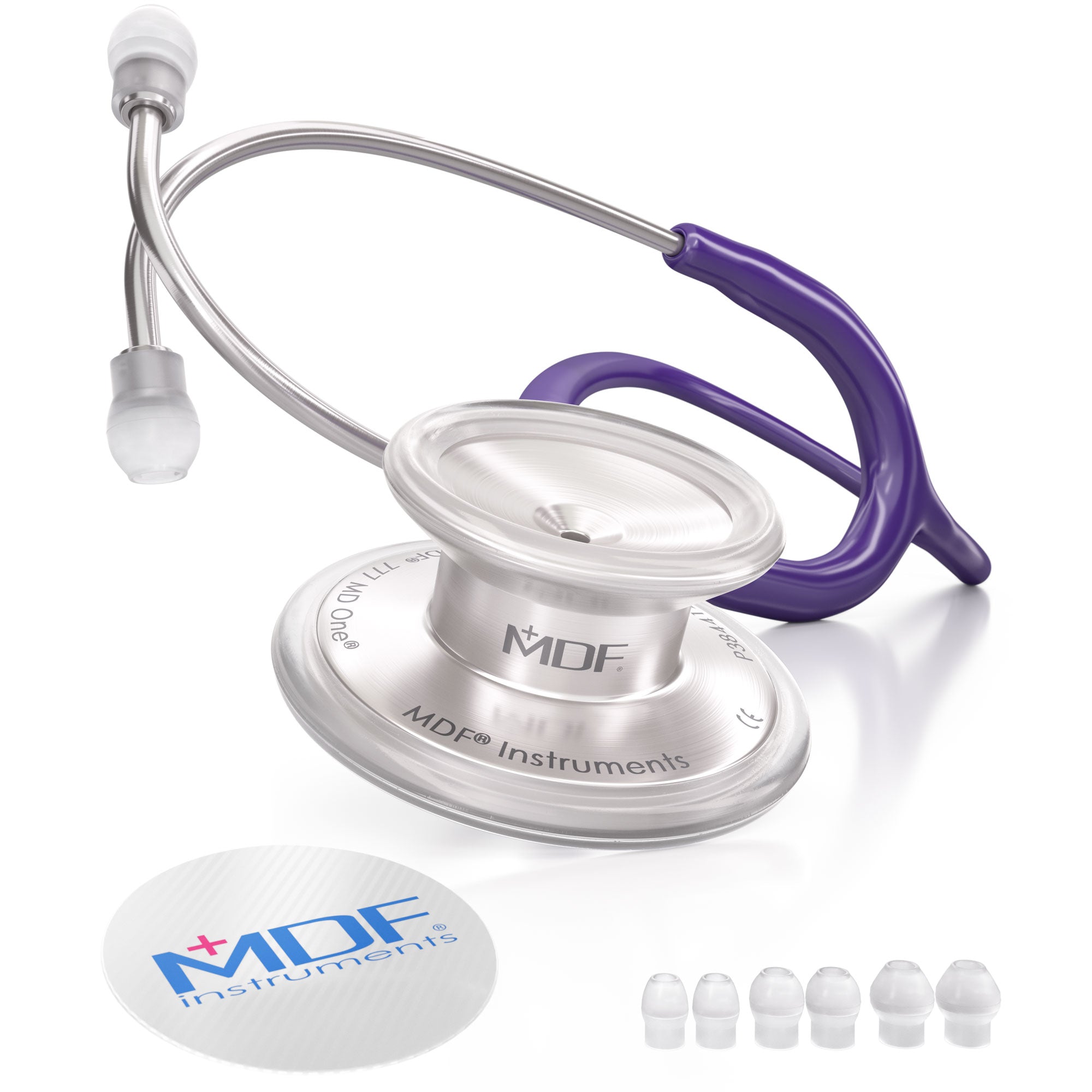 Stethoscope MDF Instruments MD One Stainless Steel Adult Dual Head Purple Rain