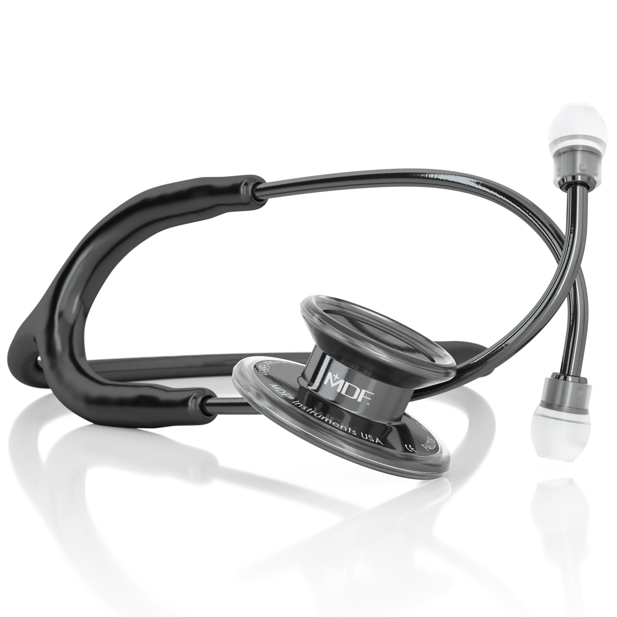 Stethoscope MDF Instruments MD One Stainless Steel Adult Dual Head Perla Noire and Black