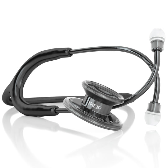 Stethoscope MDF Instruments MD One Stainless Steel Adult Dual Head Perla Noire and Black