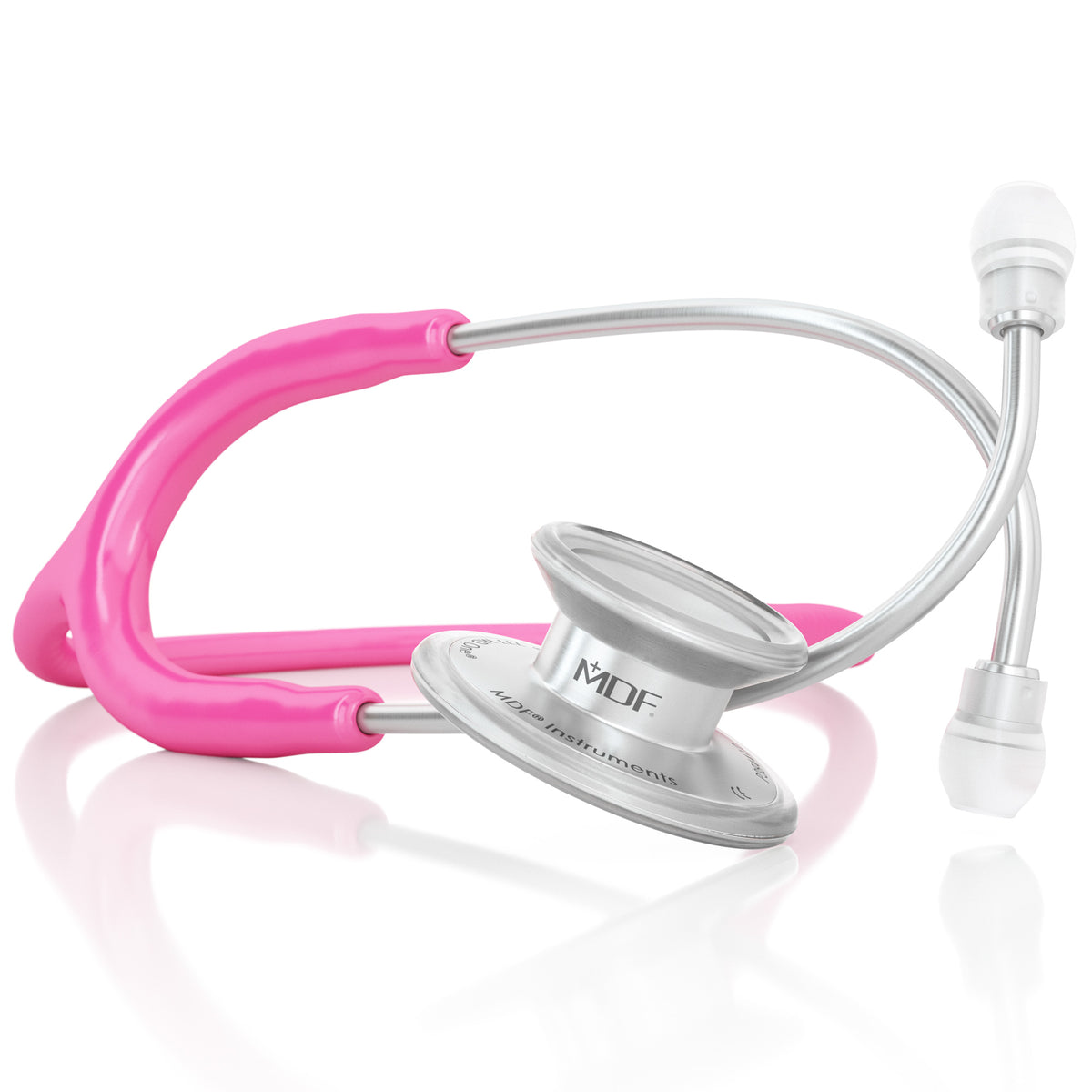 Pink Medical Instrument MDF Instruments® Stethoscope MD One® Stainless Steel ThinkPink Bright Pink