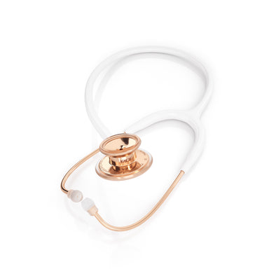 Rose Gold Stethoscope MDF Instruments MD One Adult Dual Head BlaBlanc White