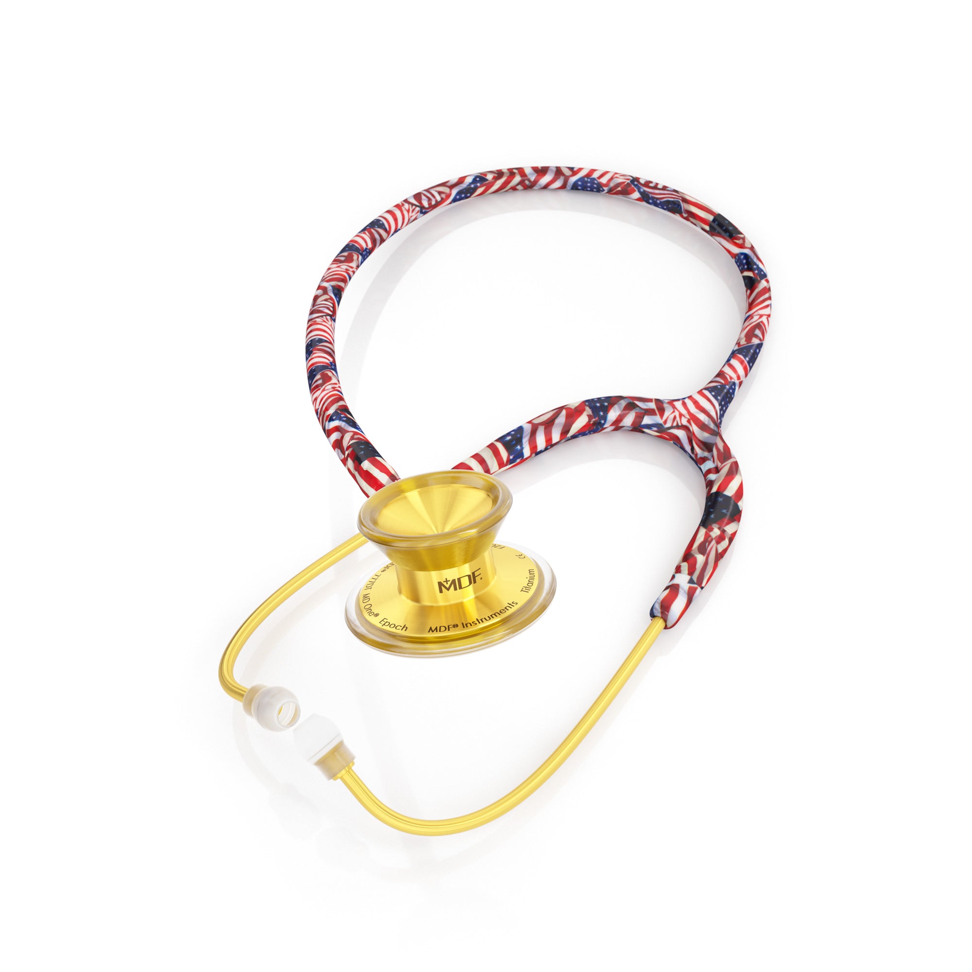 MD One® Epoch® Titanium Adult Stethoscope - USA/Gold