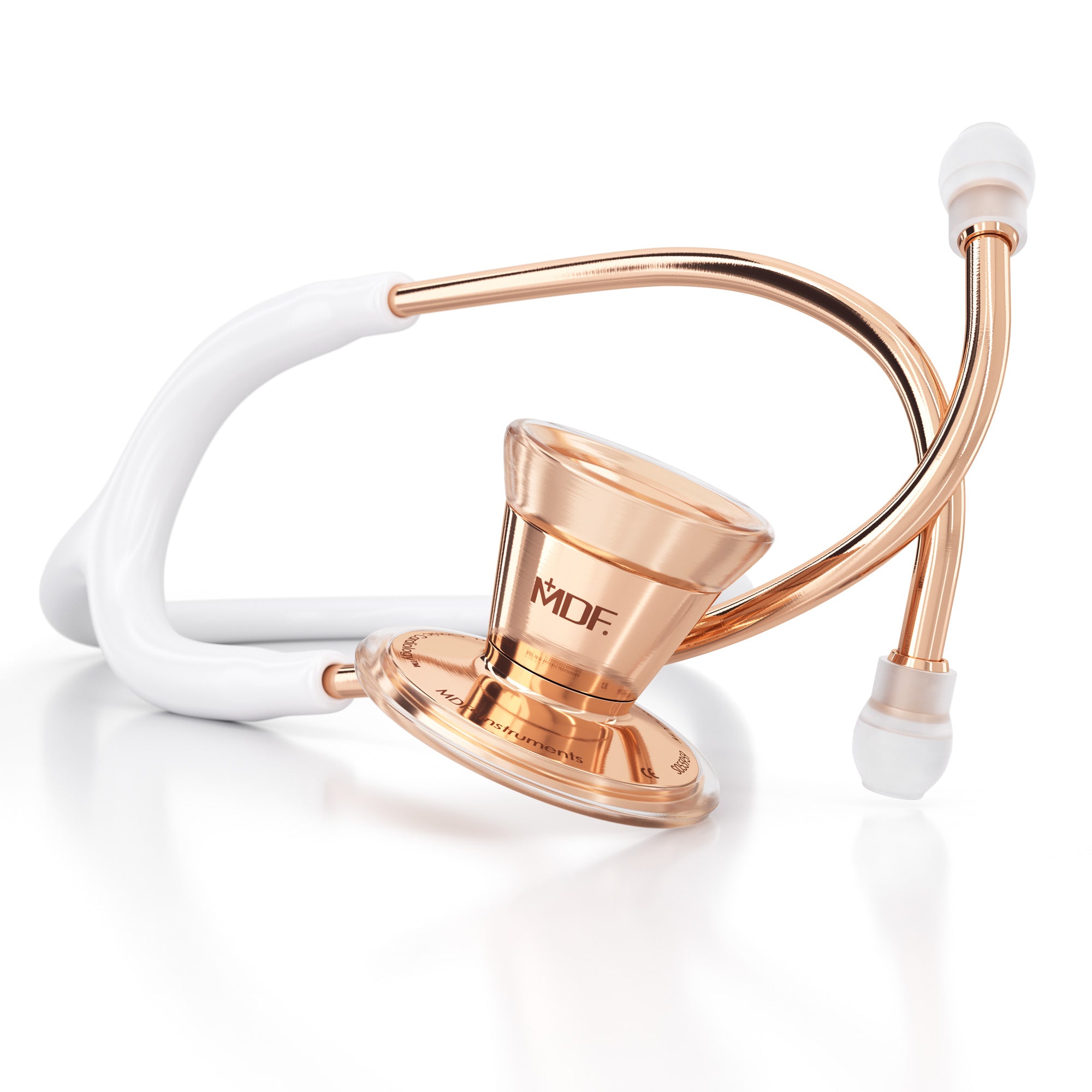 ProCardial® Stainless Steel Cardiology Stethoscope - White/Rose Gold