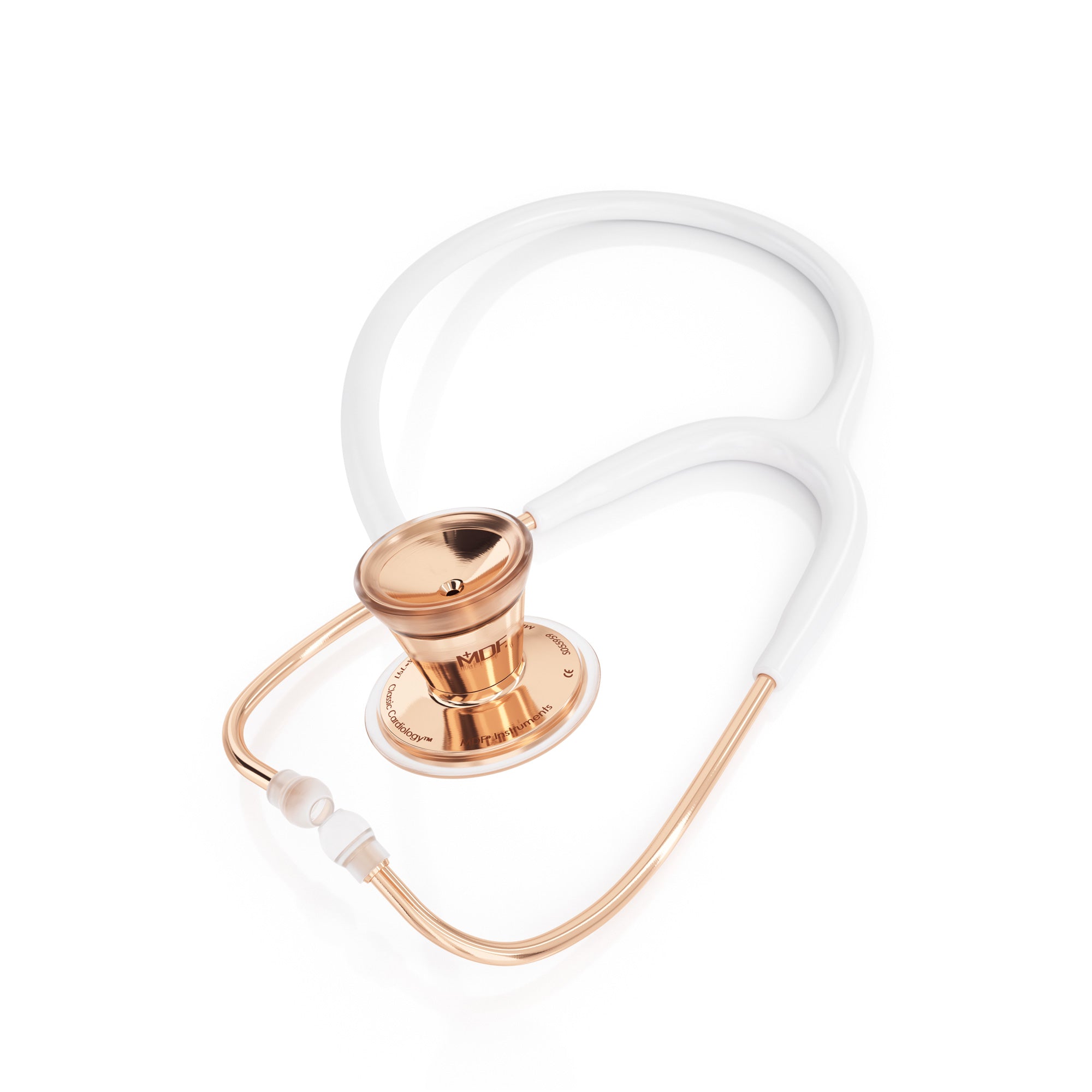 ProCardial® Stainless Steel Cardiology Stethoscope - White/Rose Gold