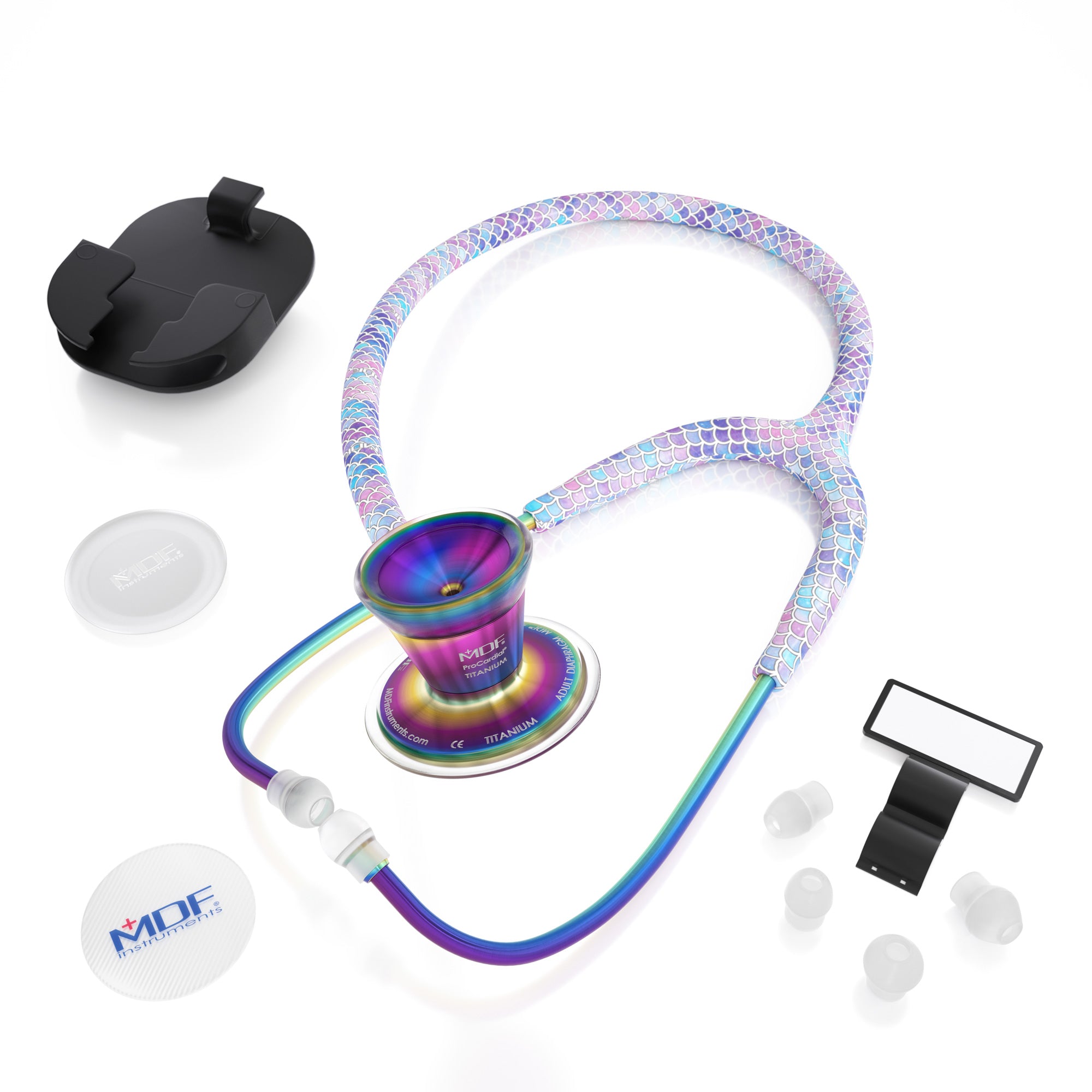 ProCardial Titanium Stethoscope MDF Instruments Baby Mermaid Kaleidoscope